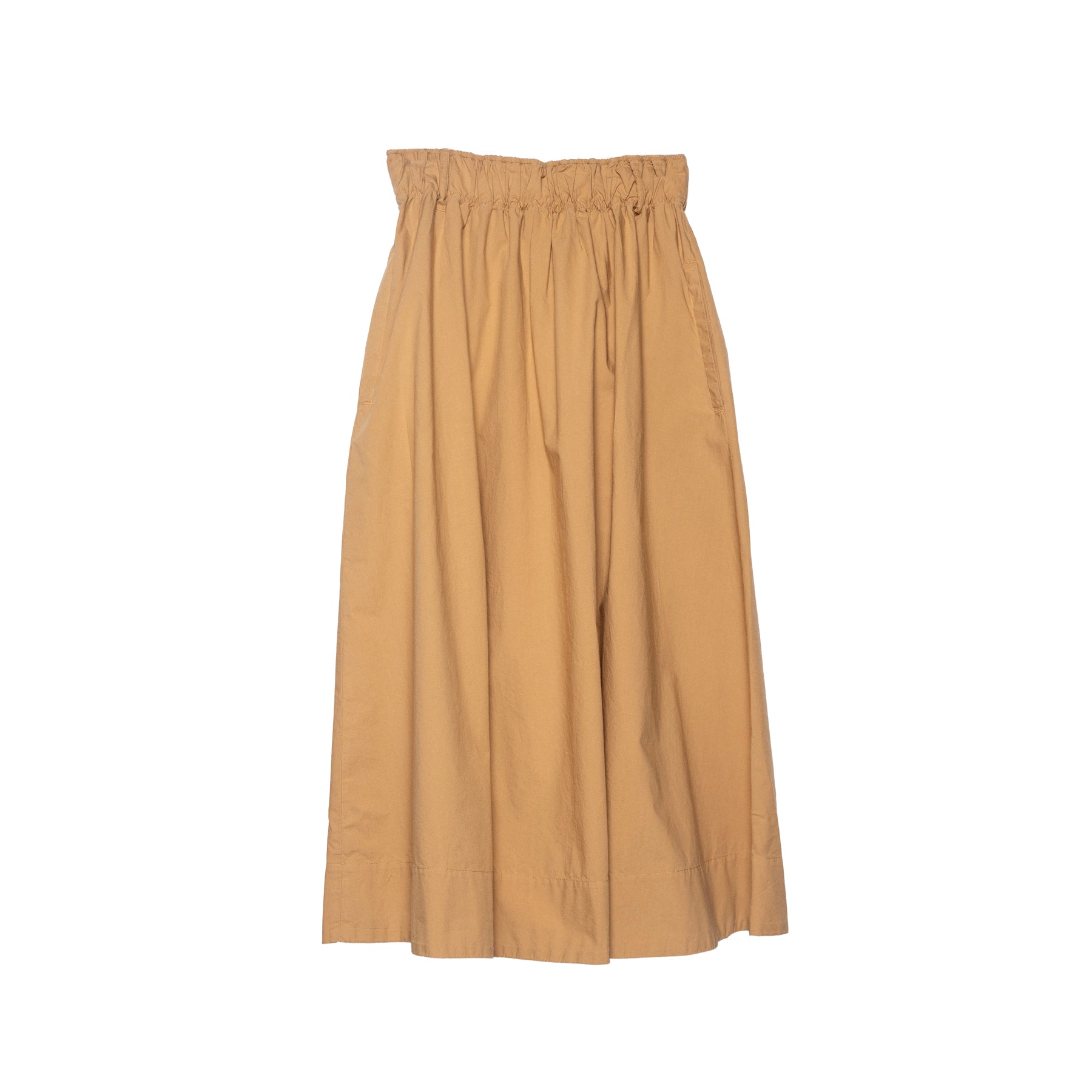 Merz b. Schwanen Cotton Poplin Skirt Khaki