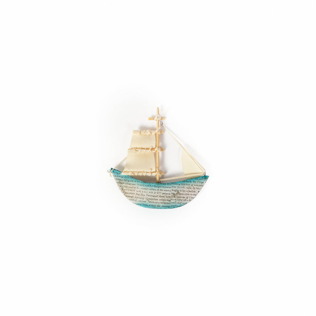 Paper Ship Ornament