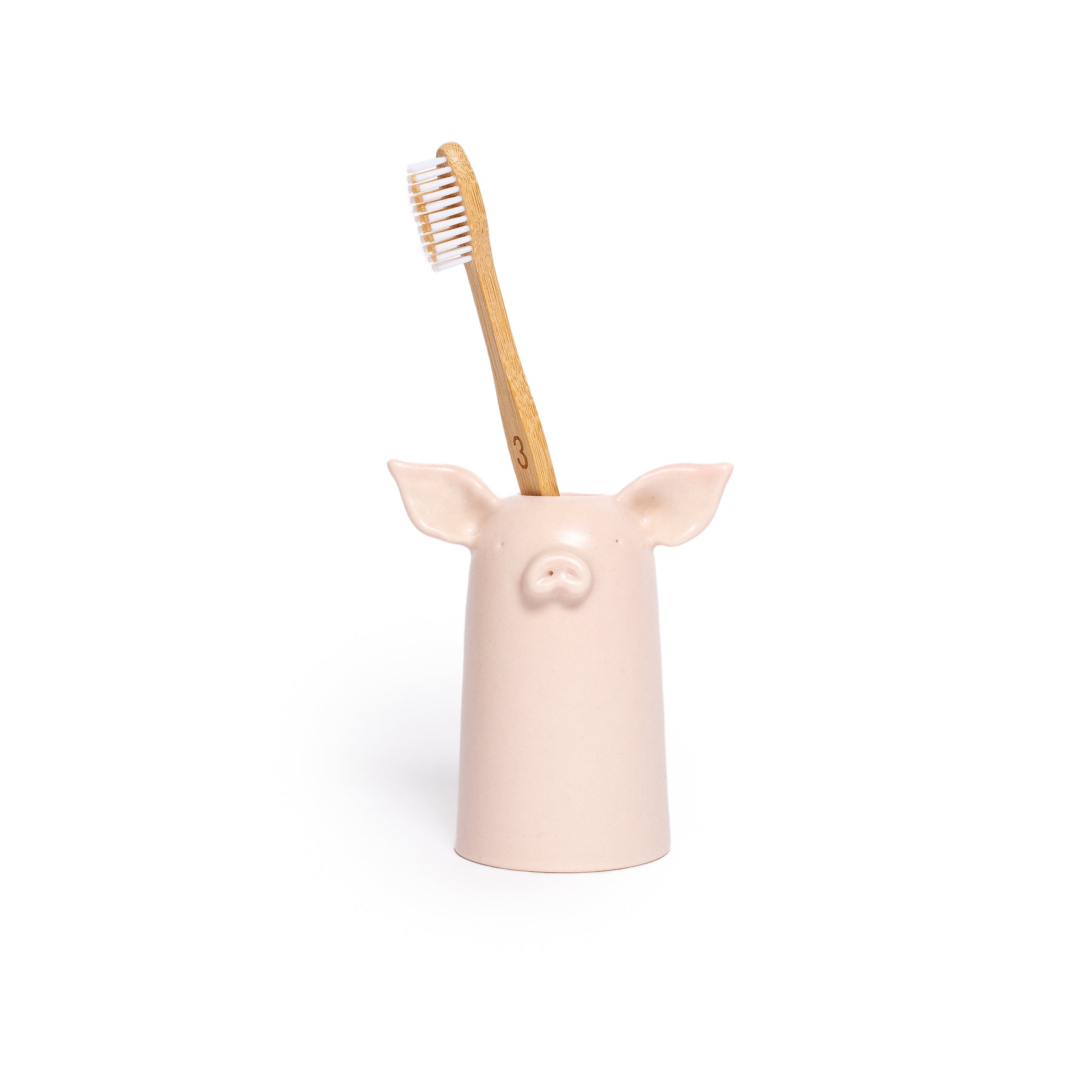 Porte-brosse à Dents en Céramique Mignon avec 4 Compartiments Design de Rangement pour Salle de Bain Porte-brosse à Dents en Céramique Mignon avec 4 Compartiments Design de Rangement pour Salle de Bain