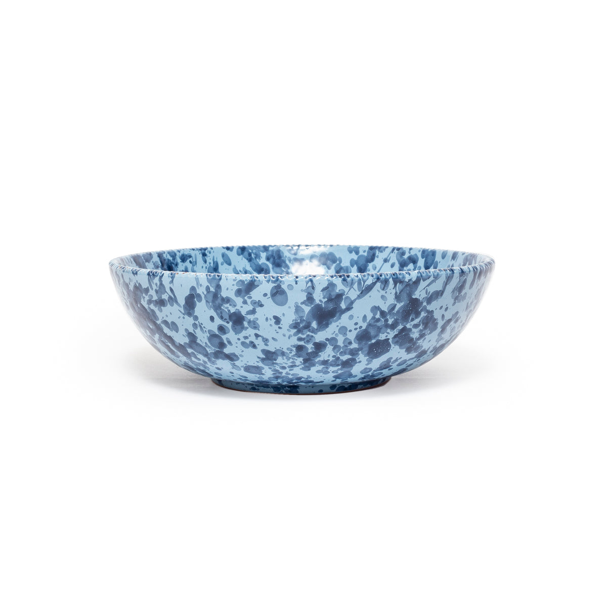 Pietra Splatter Large Serving Bowl Blue