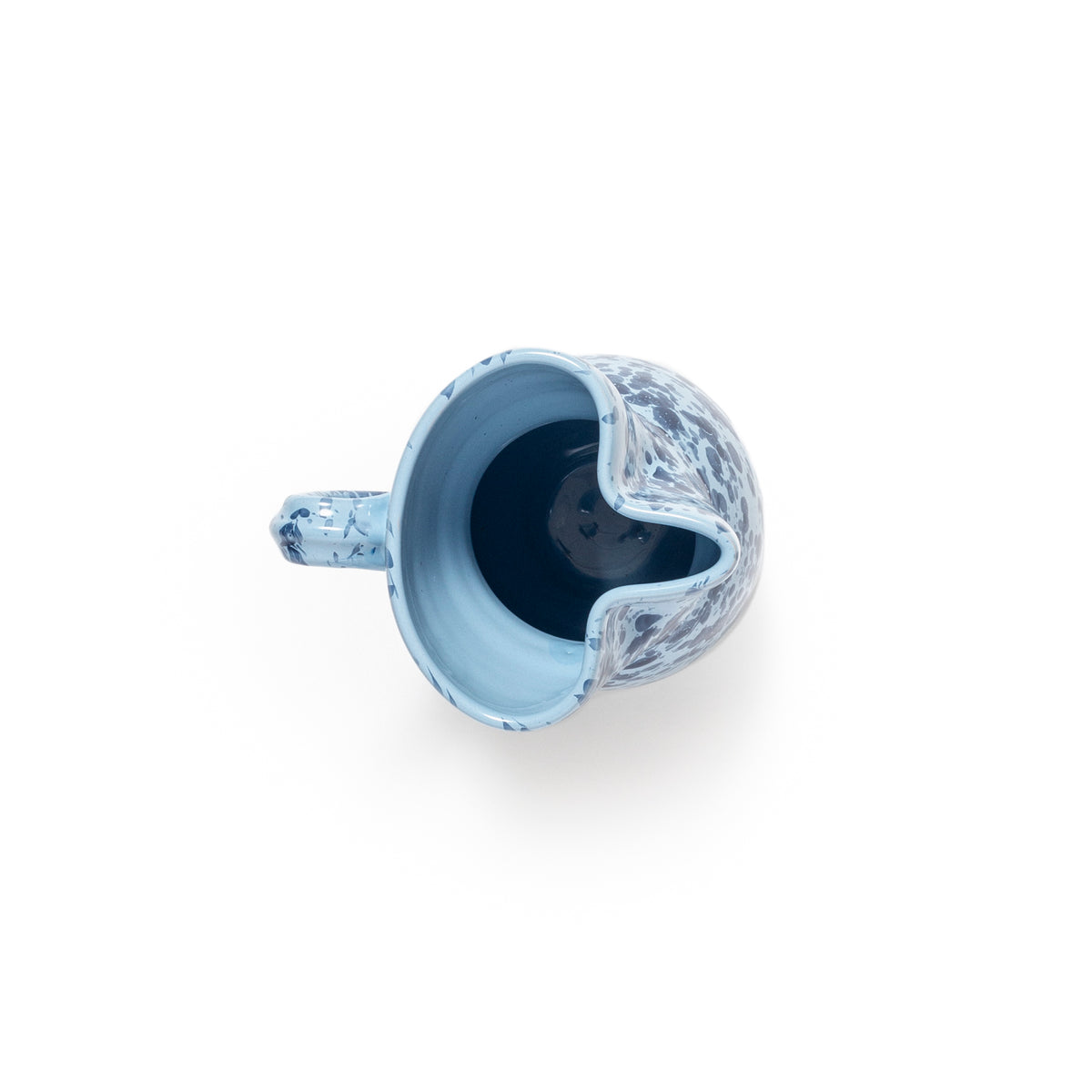 Pietra Splatter Puglian Pitcher Blue