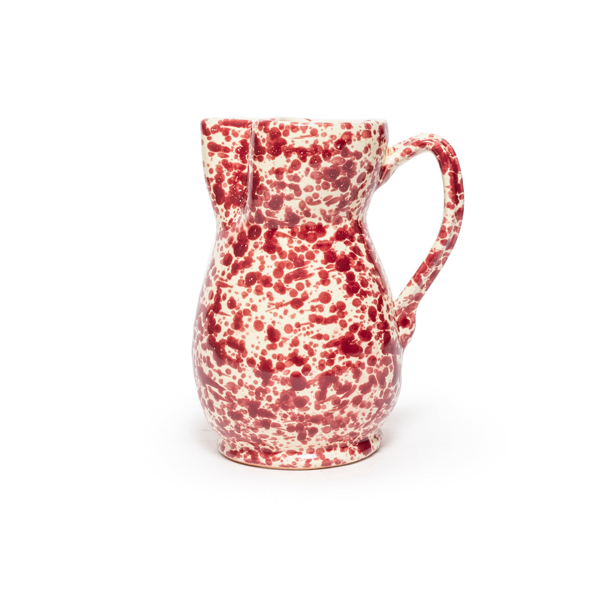 Pietra Splatter Puglian Pitcher Bordeaux