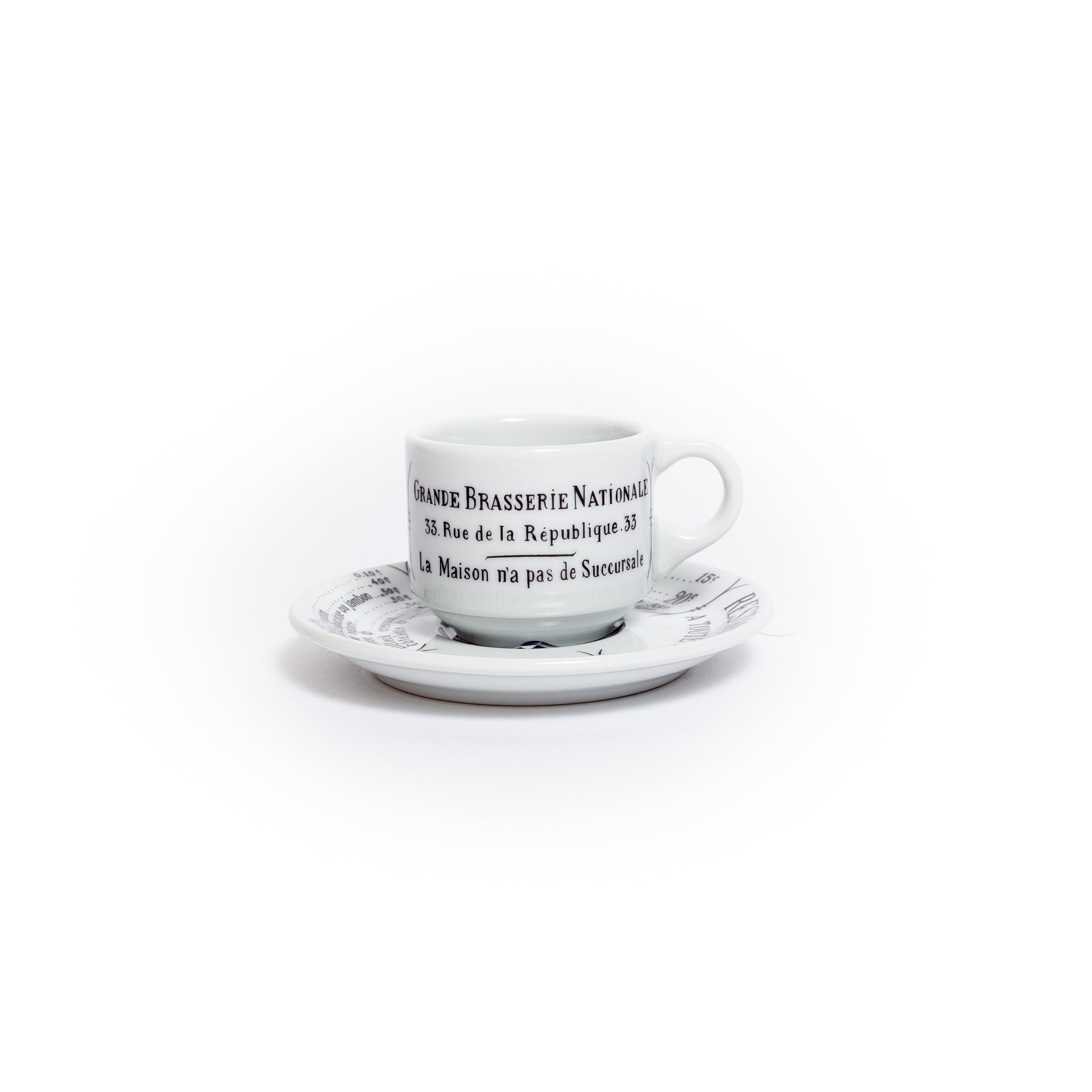 Pillivuyt Brasserie Espresso Cup and Saucer