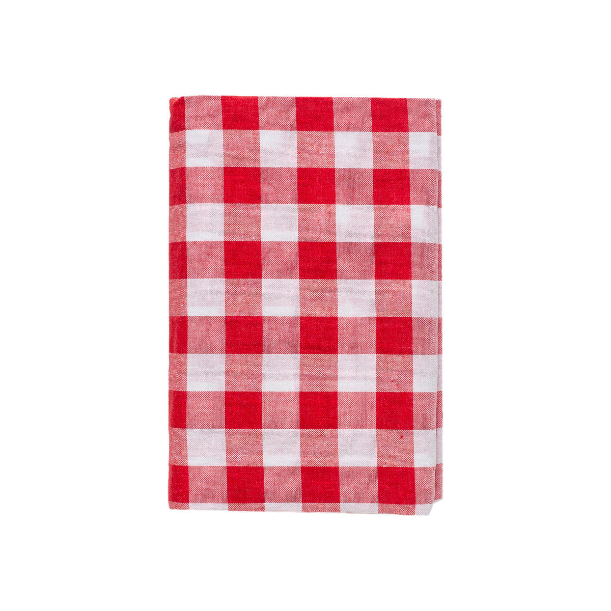 Red & White Cotton XL Tablecloth