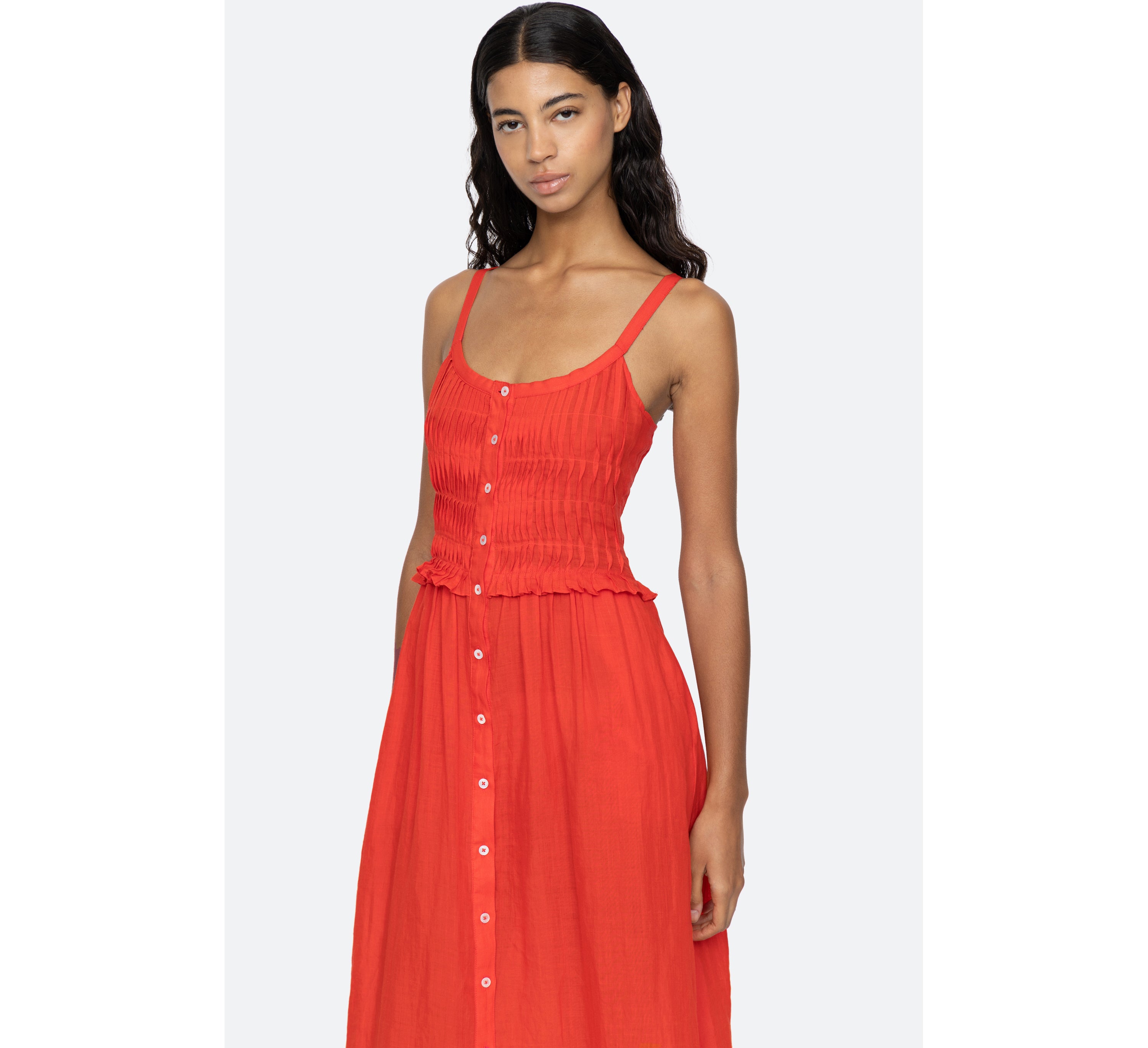 Sea Zora Solid Tank Button Down Dress | Clove & Creek