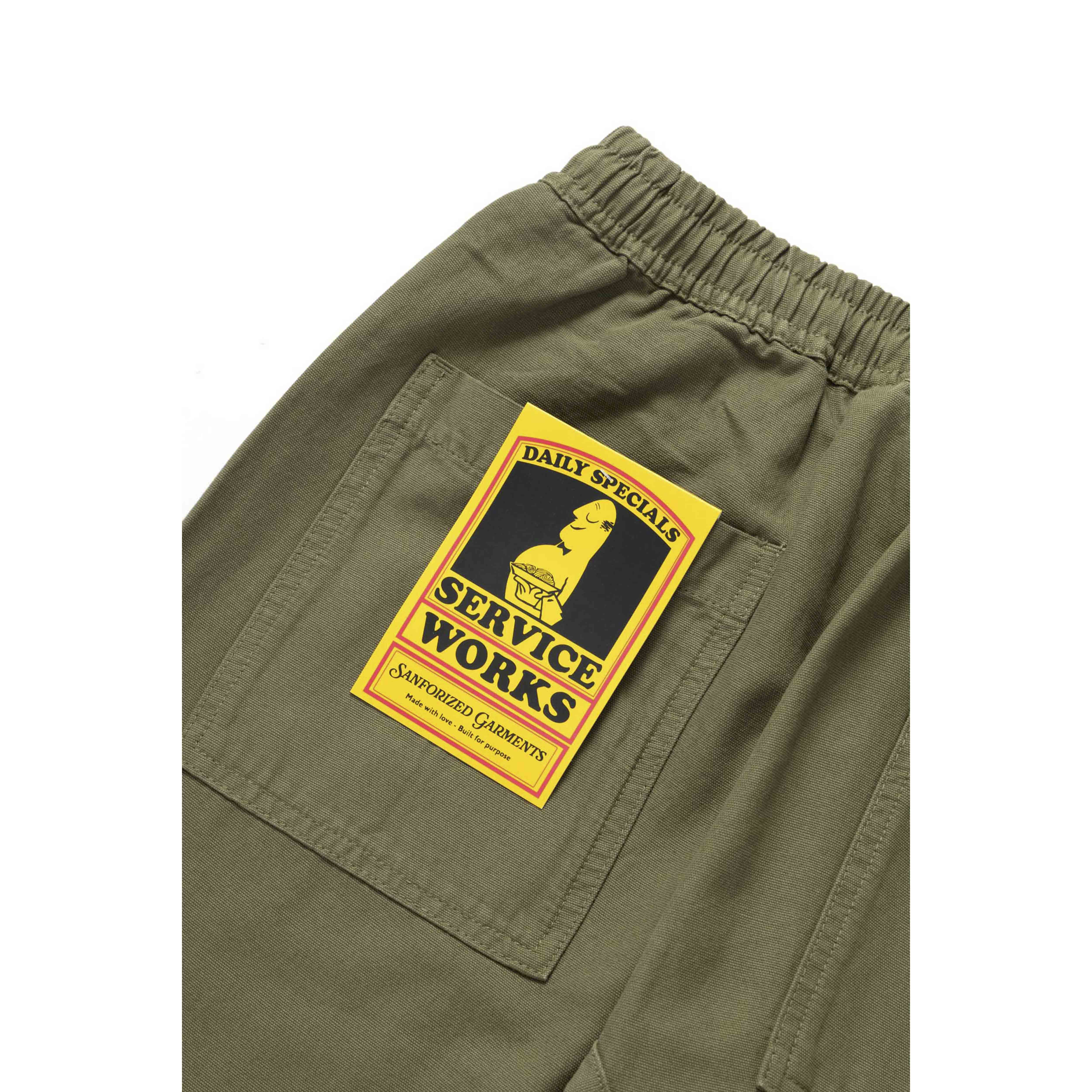 Service Works Classic Chef Pants in Olive