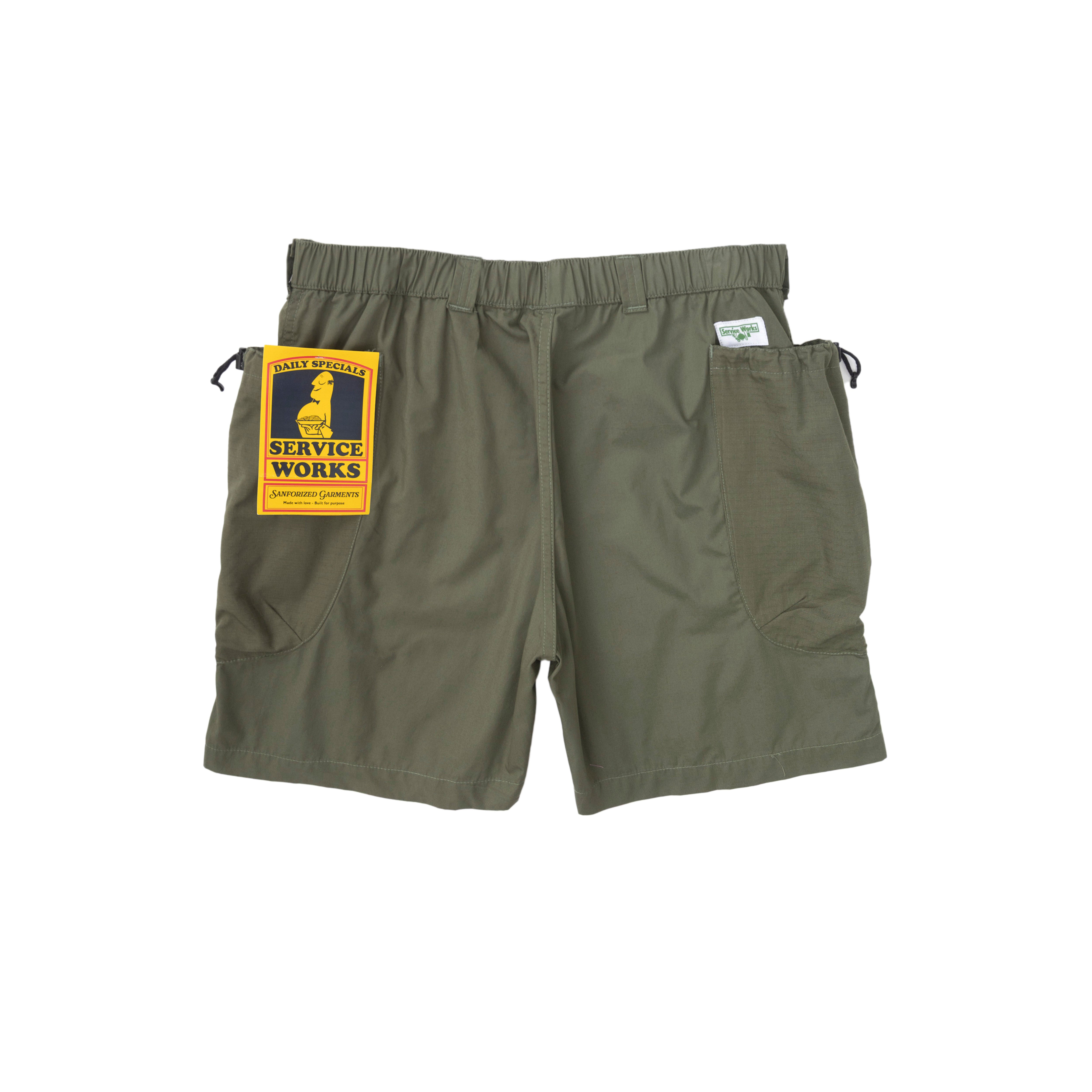 Service Works Gardener Shorts in Olive