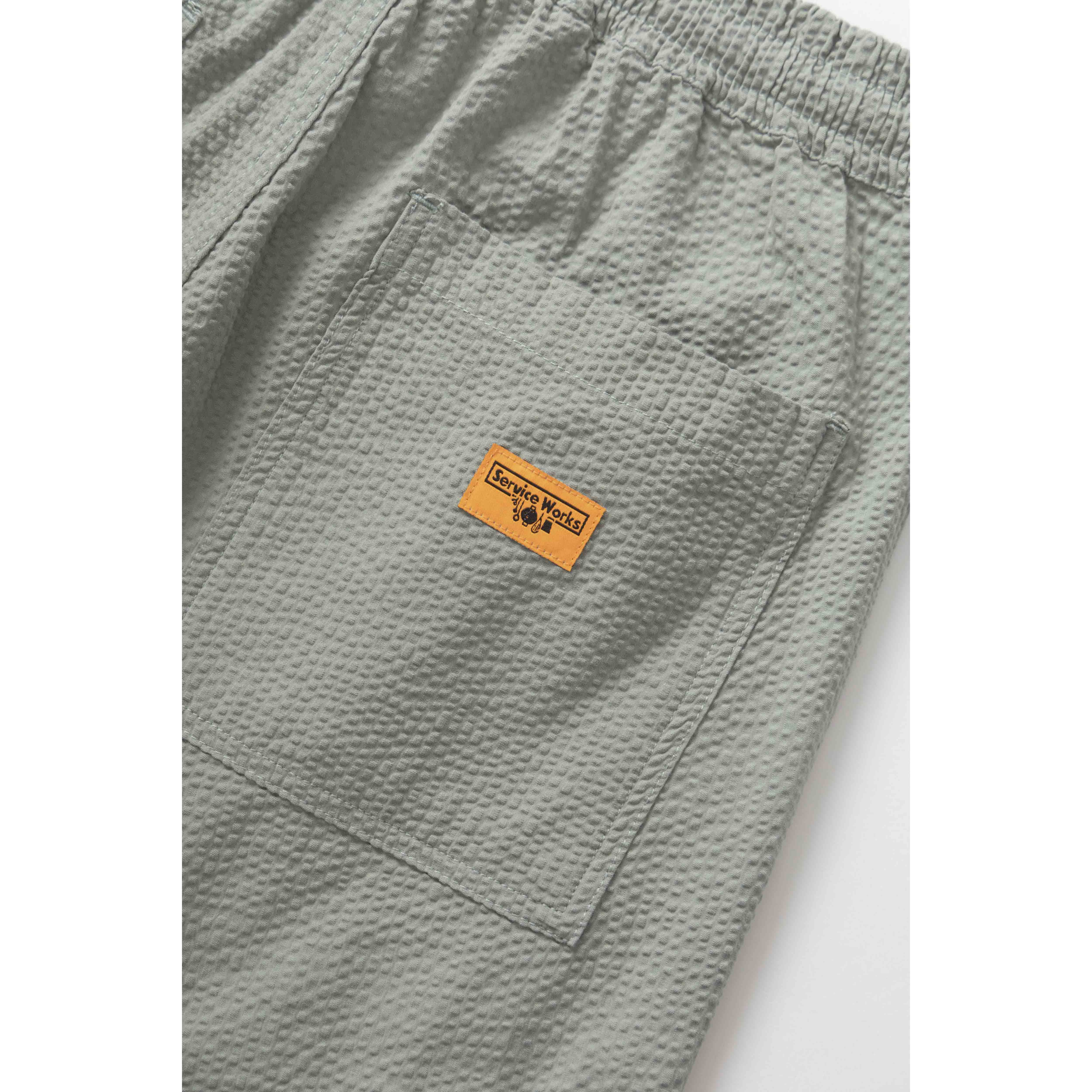 Service Works Seersucker Shorts in Sage