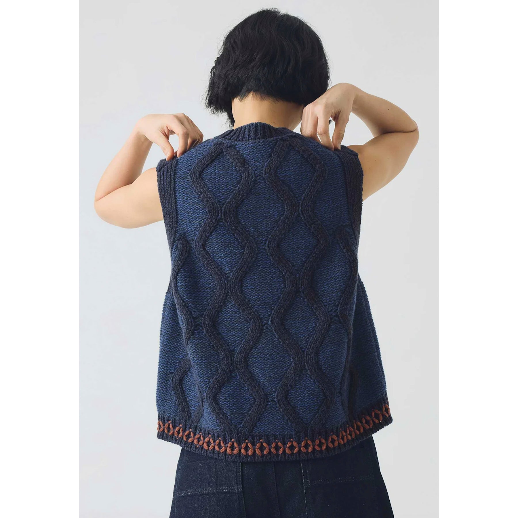 Toast Hand Embellished Cable Tank