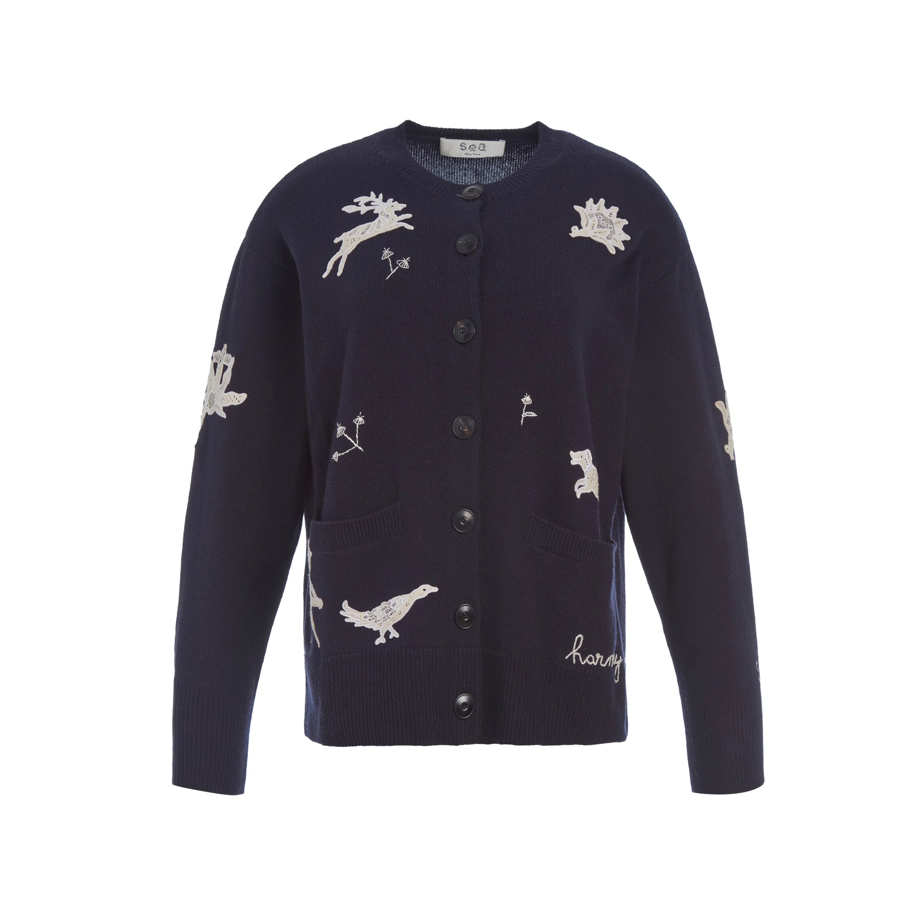 Sea New York Mika Applique Cardigan