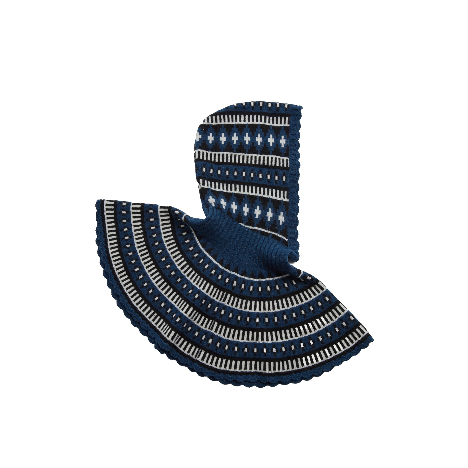 Sea New York Linea Fair Isle Balaclava in Blue