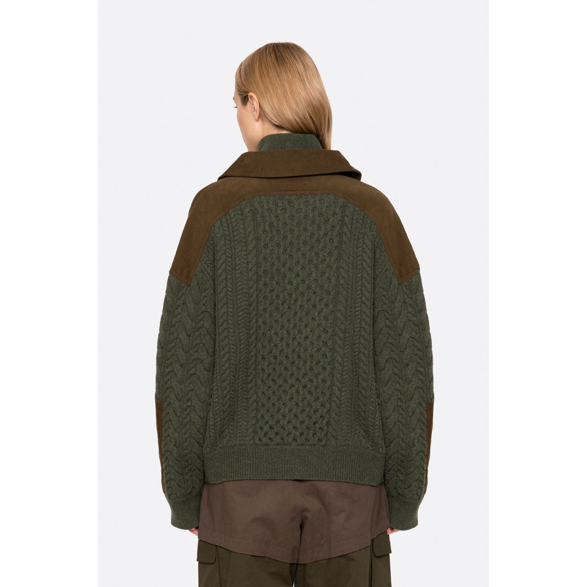 Sea New York Allen Cable Half-Zip Combo Pullover
