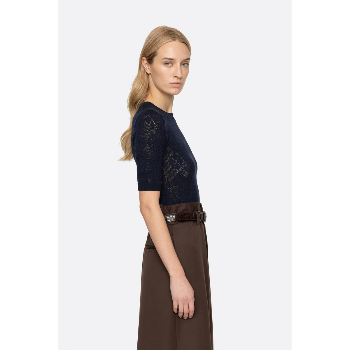 Sea New York Jane Argyle Crew Sweater