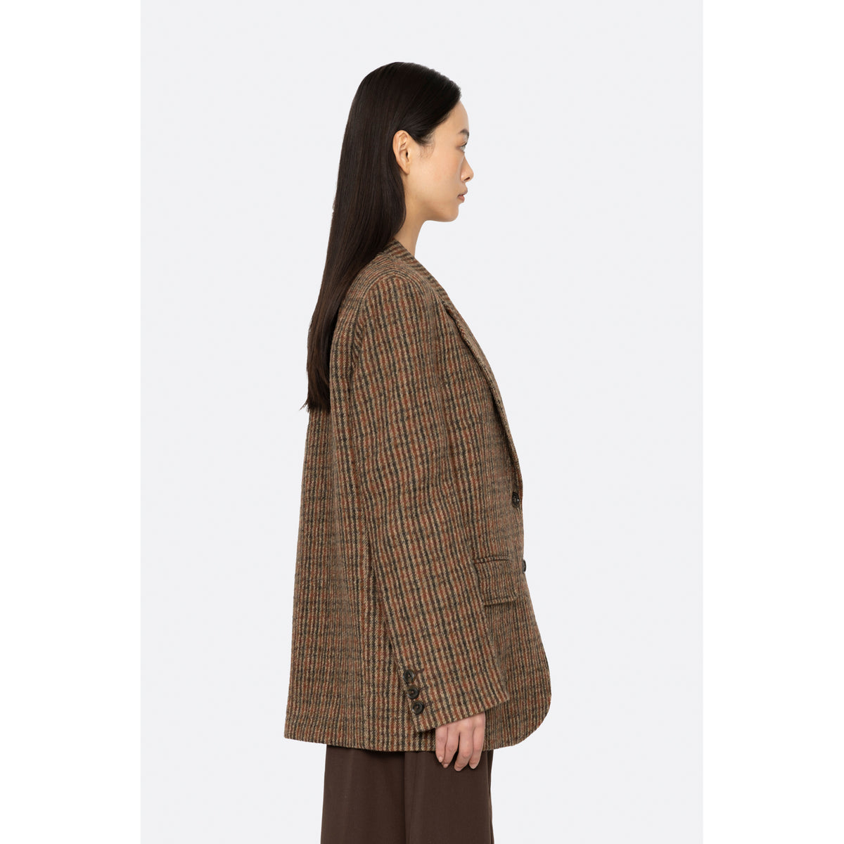 Sea New York Julia Plaid Wool Blazer