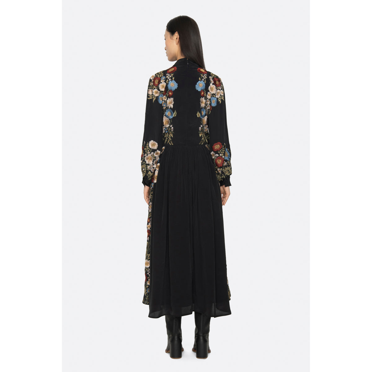 Sea New York Rowan Embroidered Longsleeve Dress