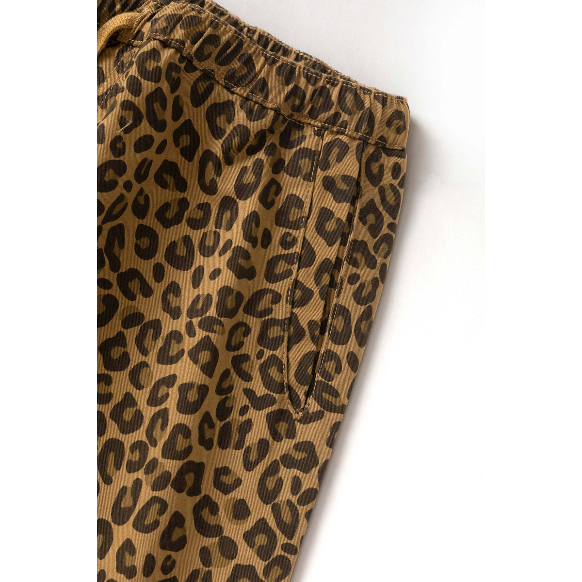Service Works Patterned Easy Chef Pants in Brown Leopard