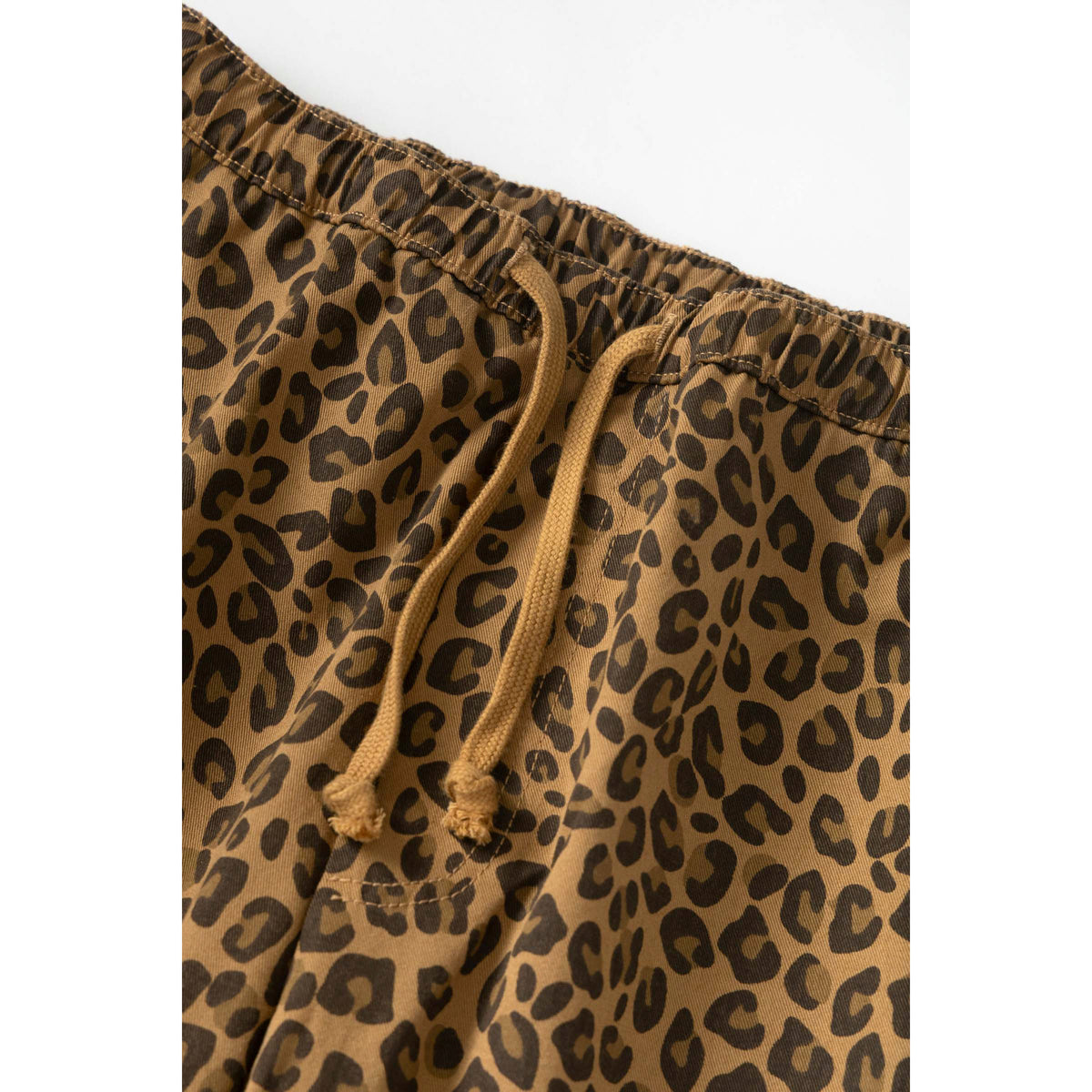 Service Works Patterned Easy Chef Pants in Brown Leopard