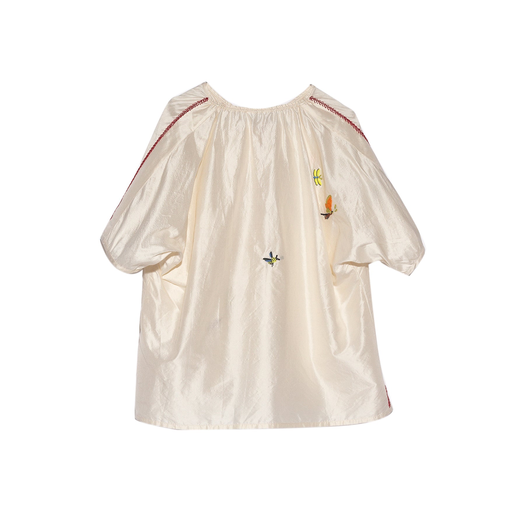 Toast Hand Embroidered May Flies Silk Shirt Multi