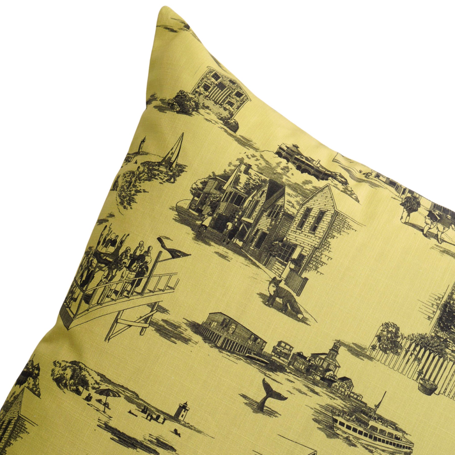 Post House Provincetown Custom Yellow Pillow