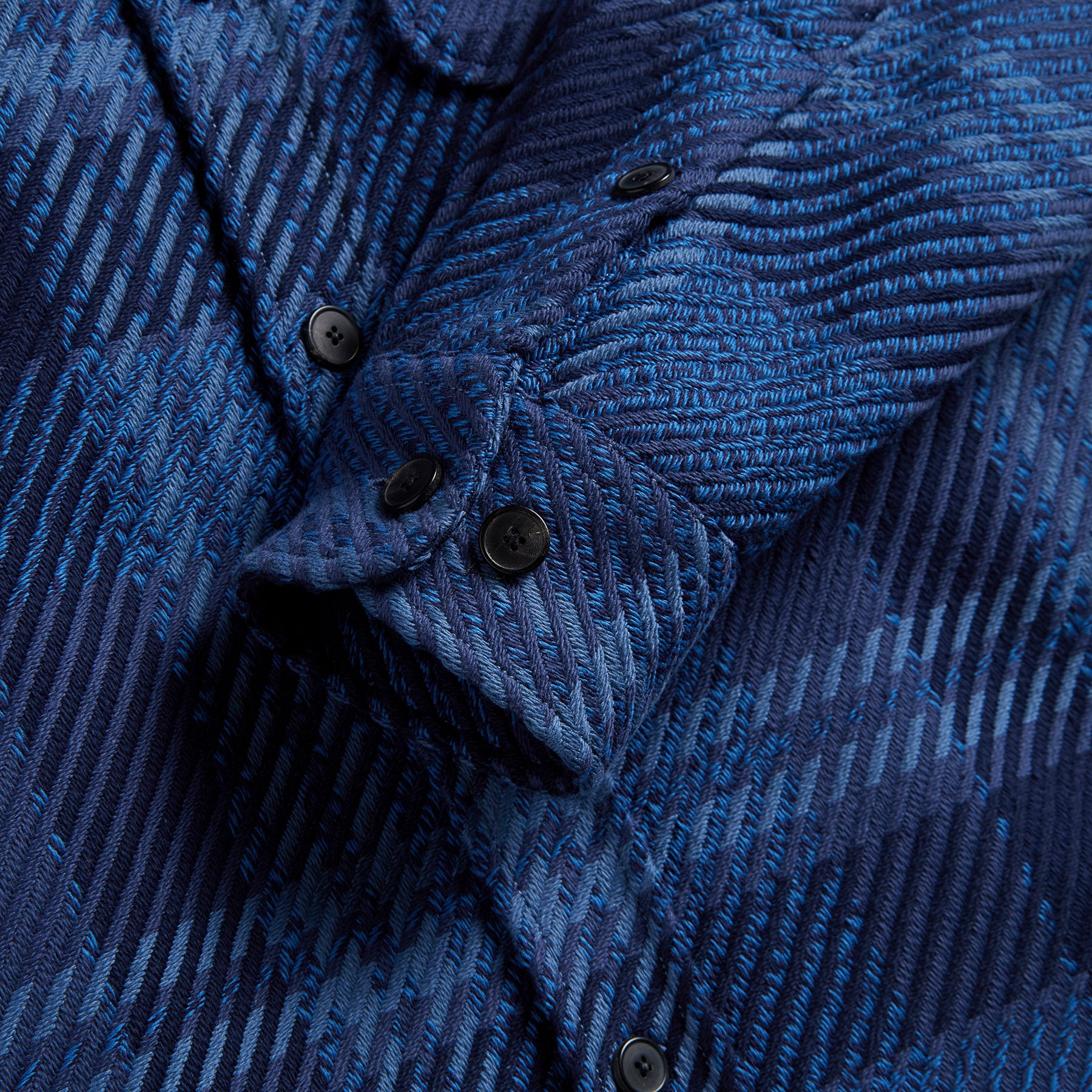Portuguese Flannel Upper Blue Cotton Overshirt