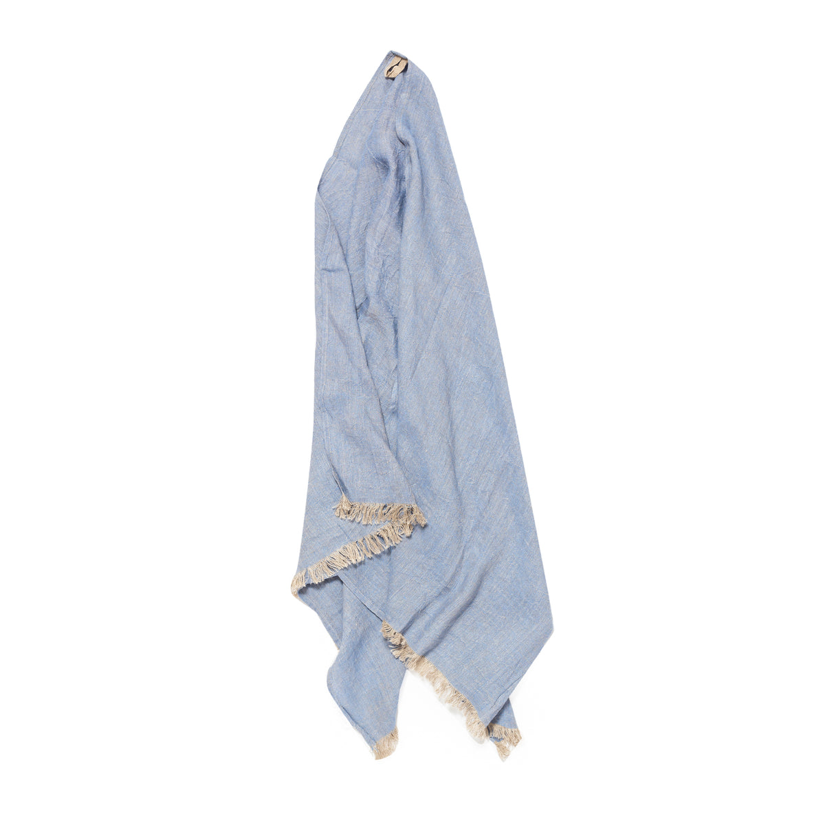 Vicolo Via Mamelia Fringed Towel Light Blue