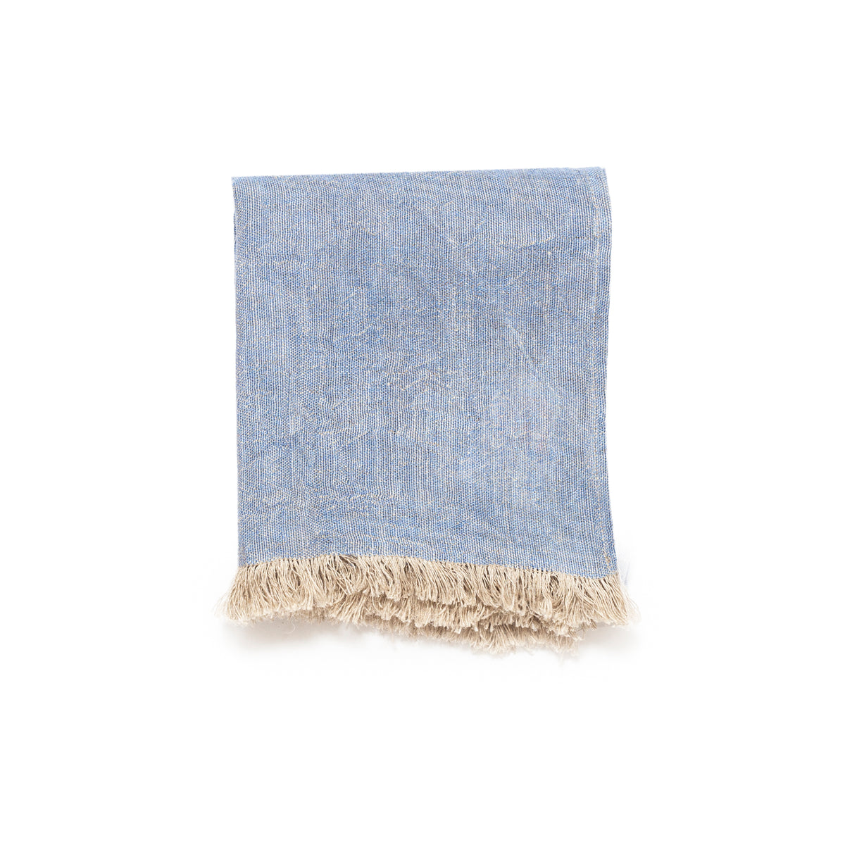 Vicolo Via Mamelia Fringed Towel Light Blue