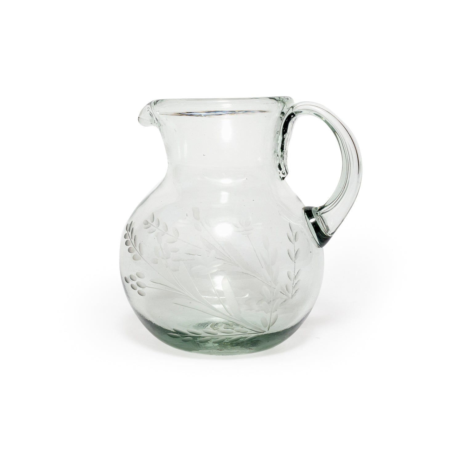 Villa Lua Etched Blown Pitchers