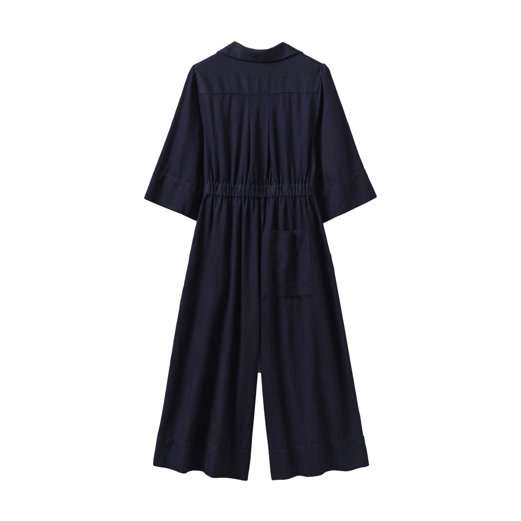 Toast Twill Culotte Jumpsuit  Indigo