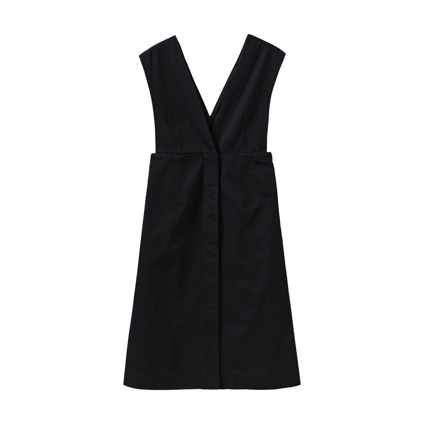 Toast Black Denim Pinafore Dress