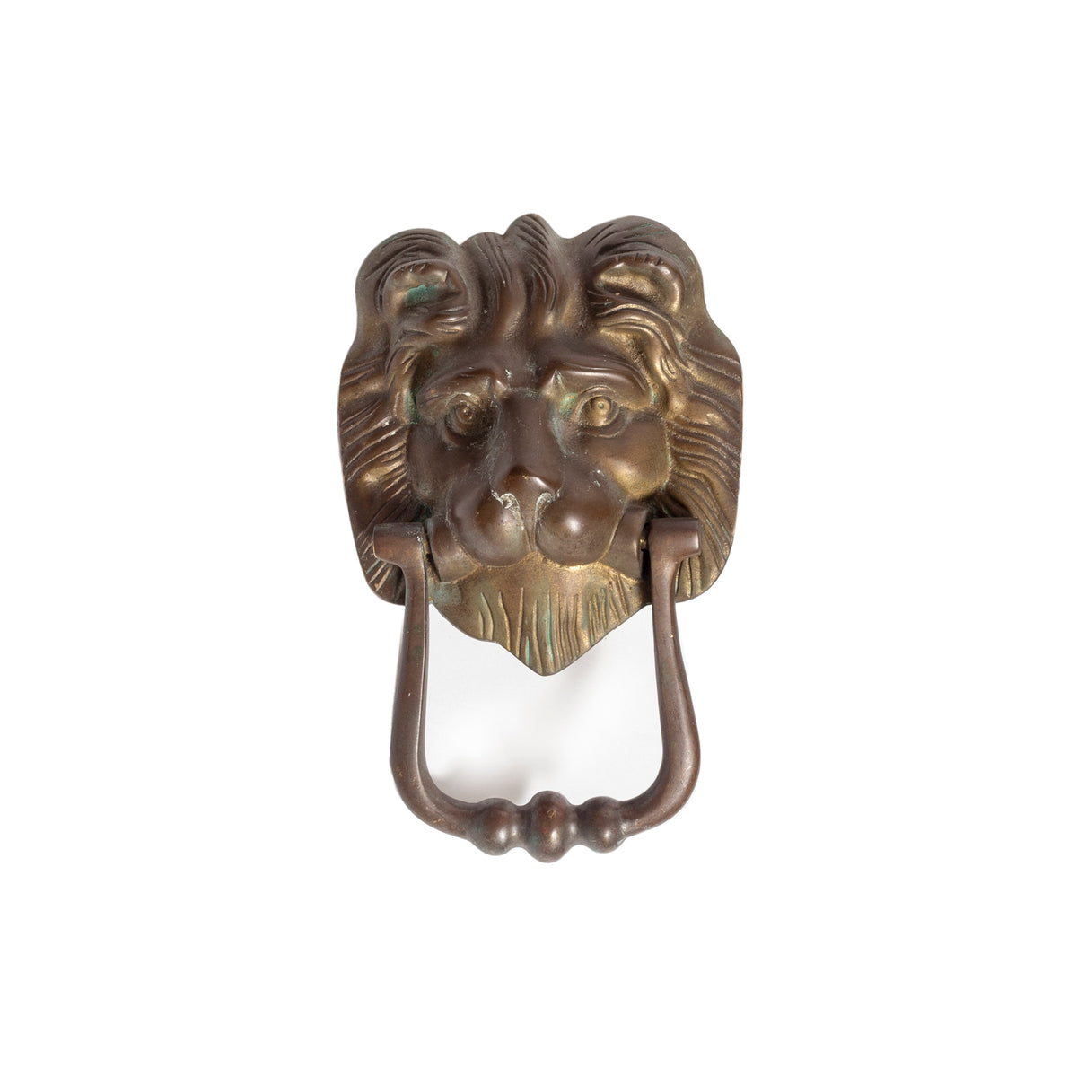 Winslow 19th Century English Lion’s Head Bronze Doorknocker