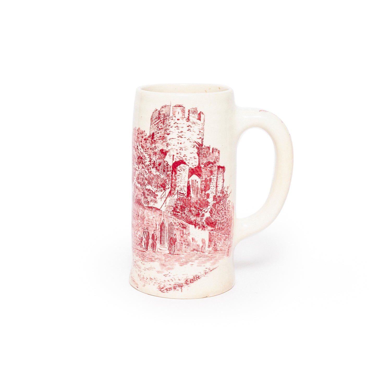 Winslow Pink Transferware Tankard