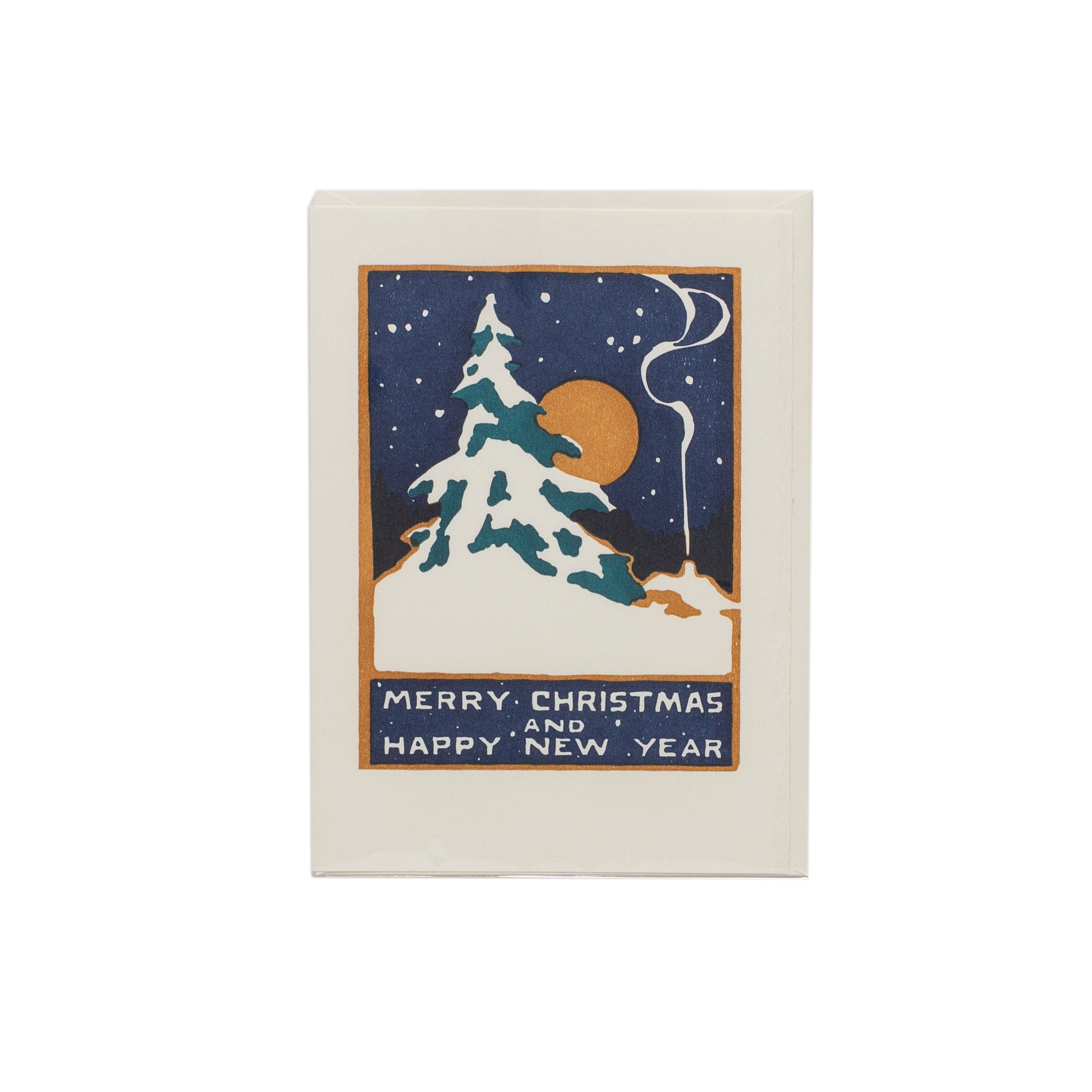 Winter Moonlight Greeting Card