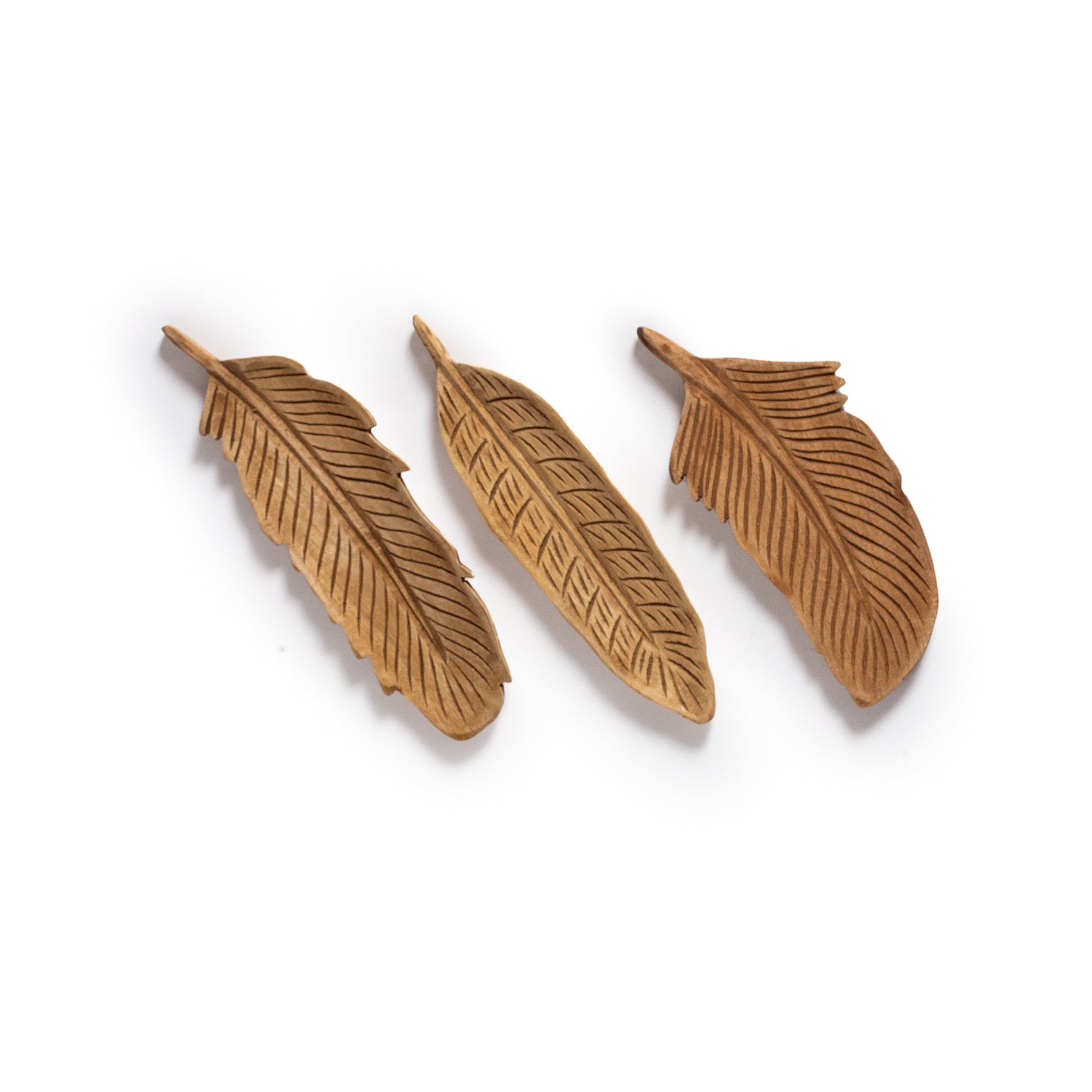 Wooden Feather Tray Set