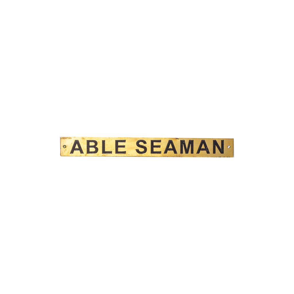Able Seaman Door Placard