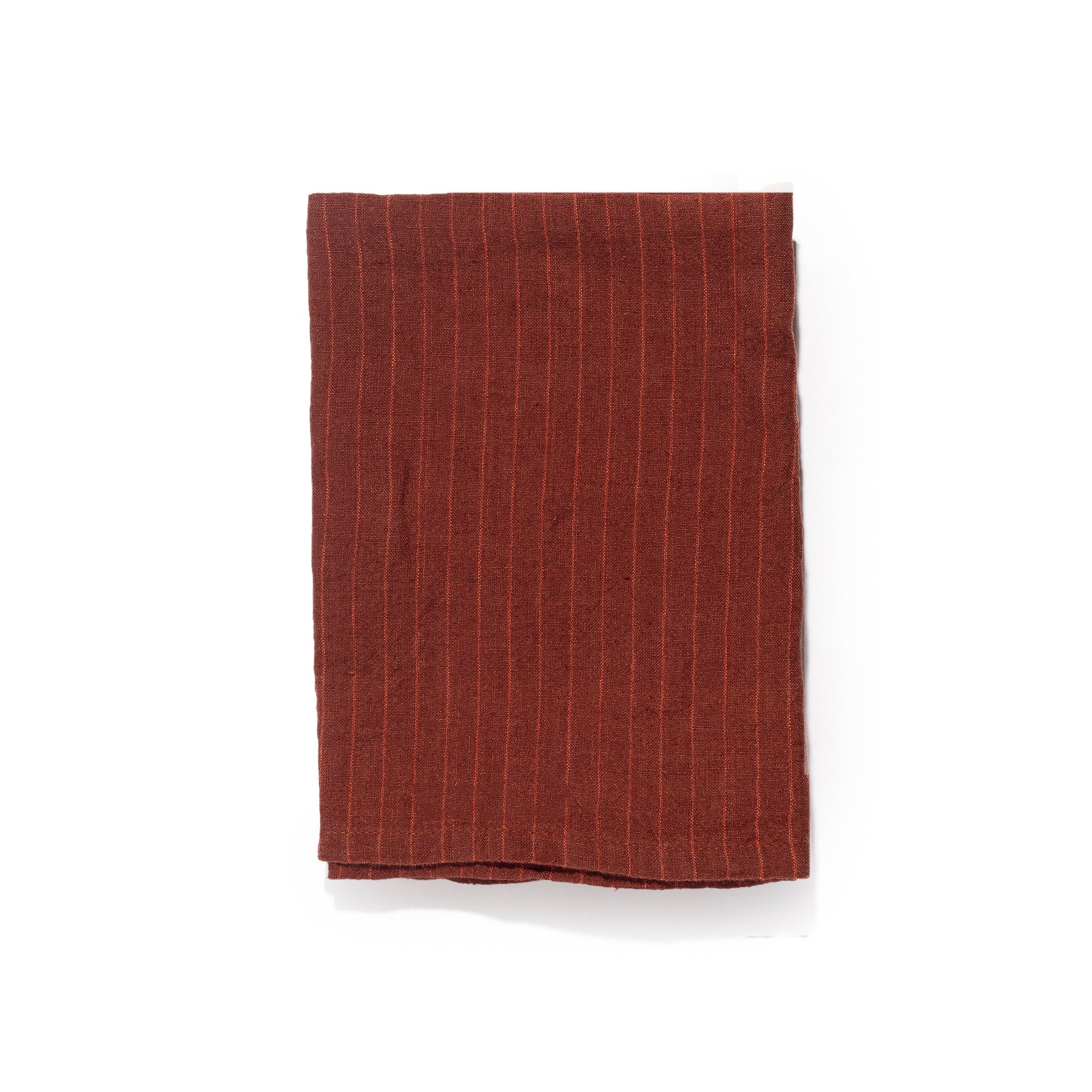 Gable Clay Striped Linen Towel