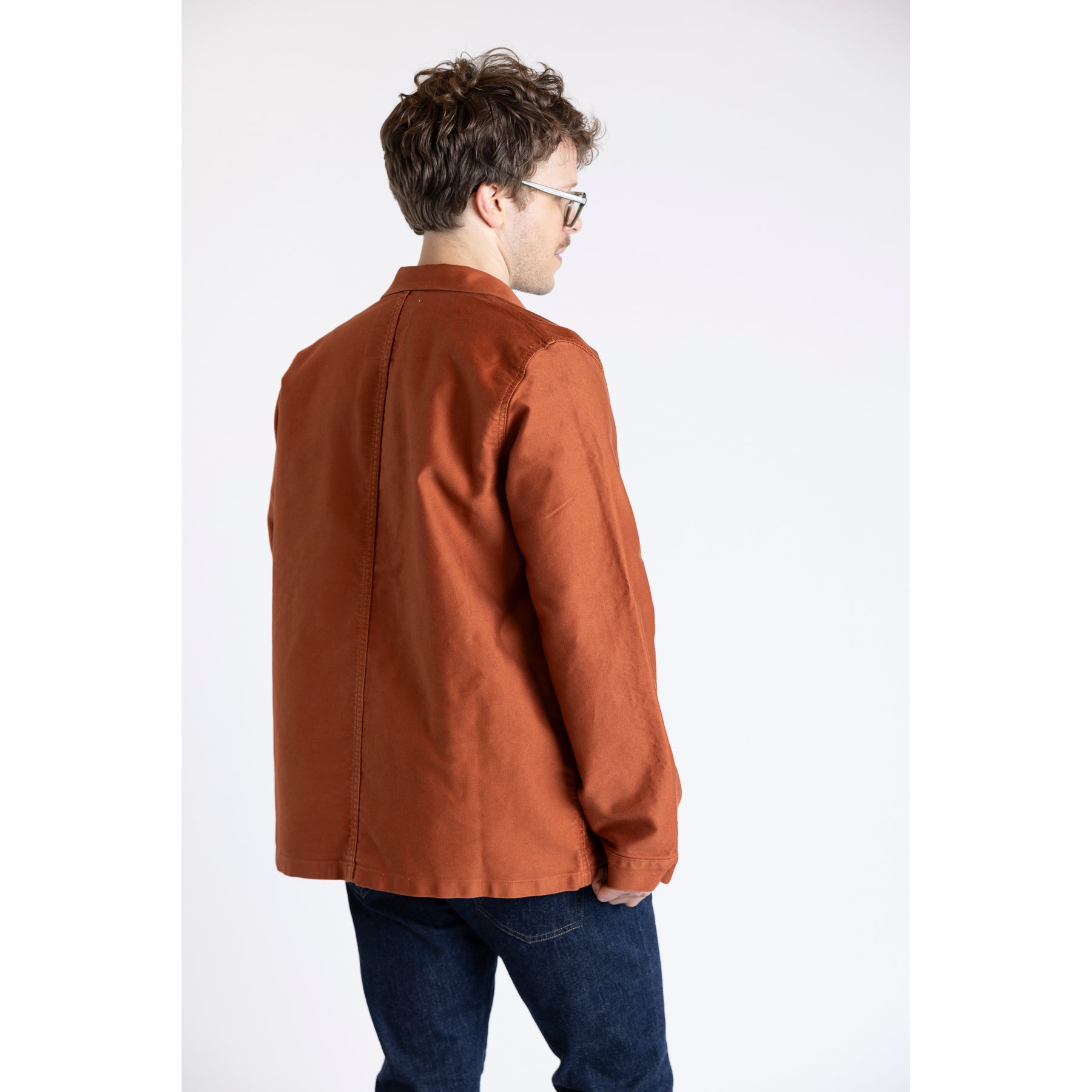 Le Mont Saint Michel Moleskin Work Jacket Brick | Clove & Creek