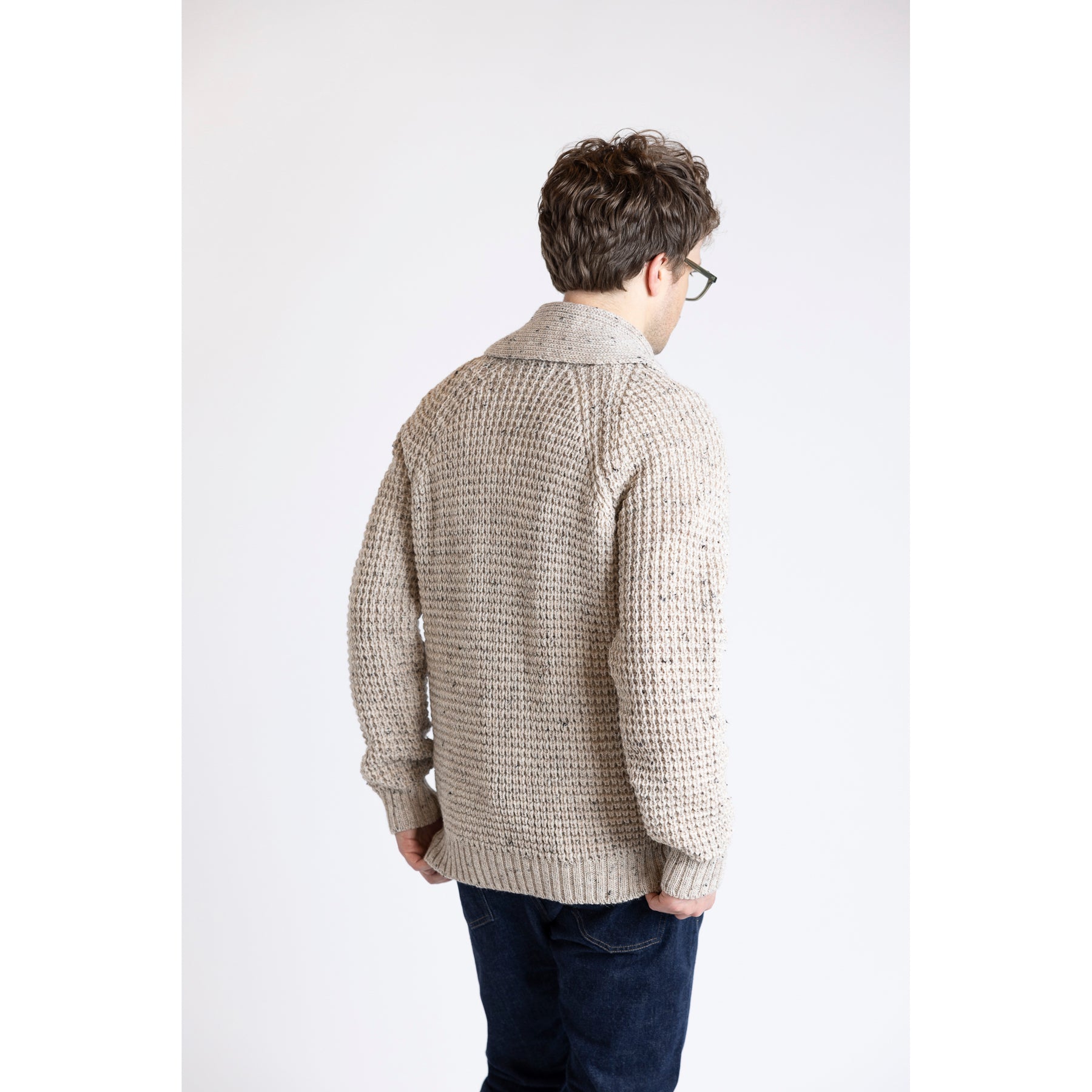 Peregrine Waffle Shawl Cardigan Skiddaw