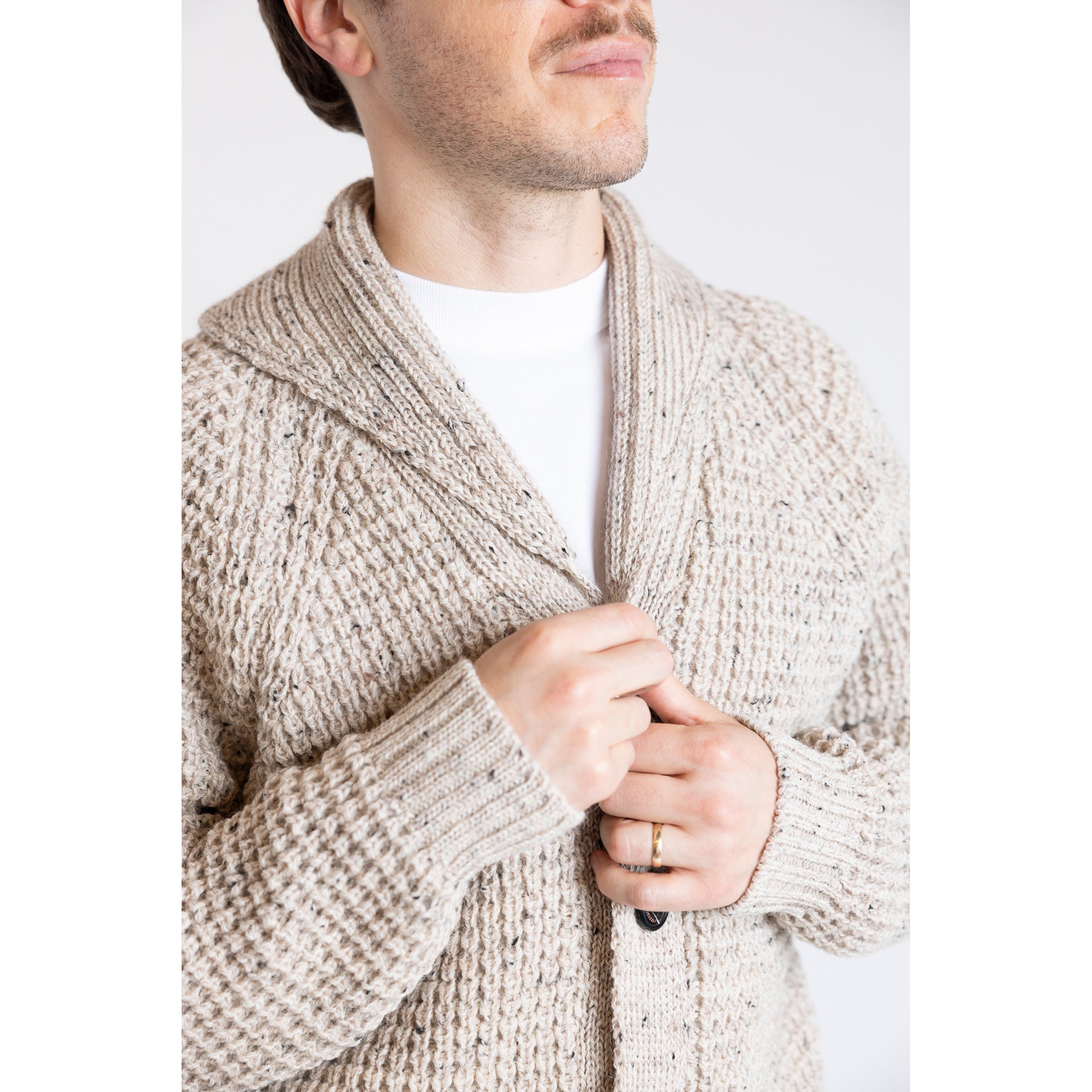 Peregrine Waffle Shawl Cardigan Skiddaw