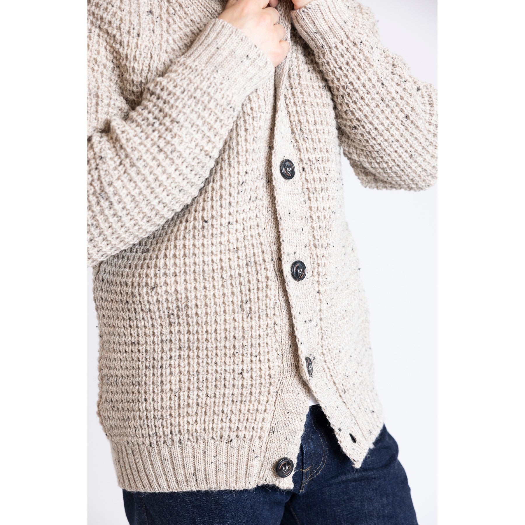 Peregrine Waffle Shawl Cardigan Skiddaw