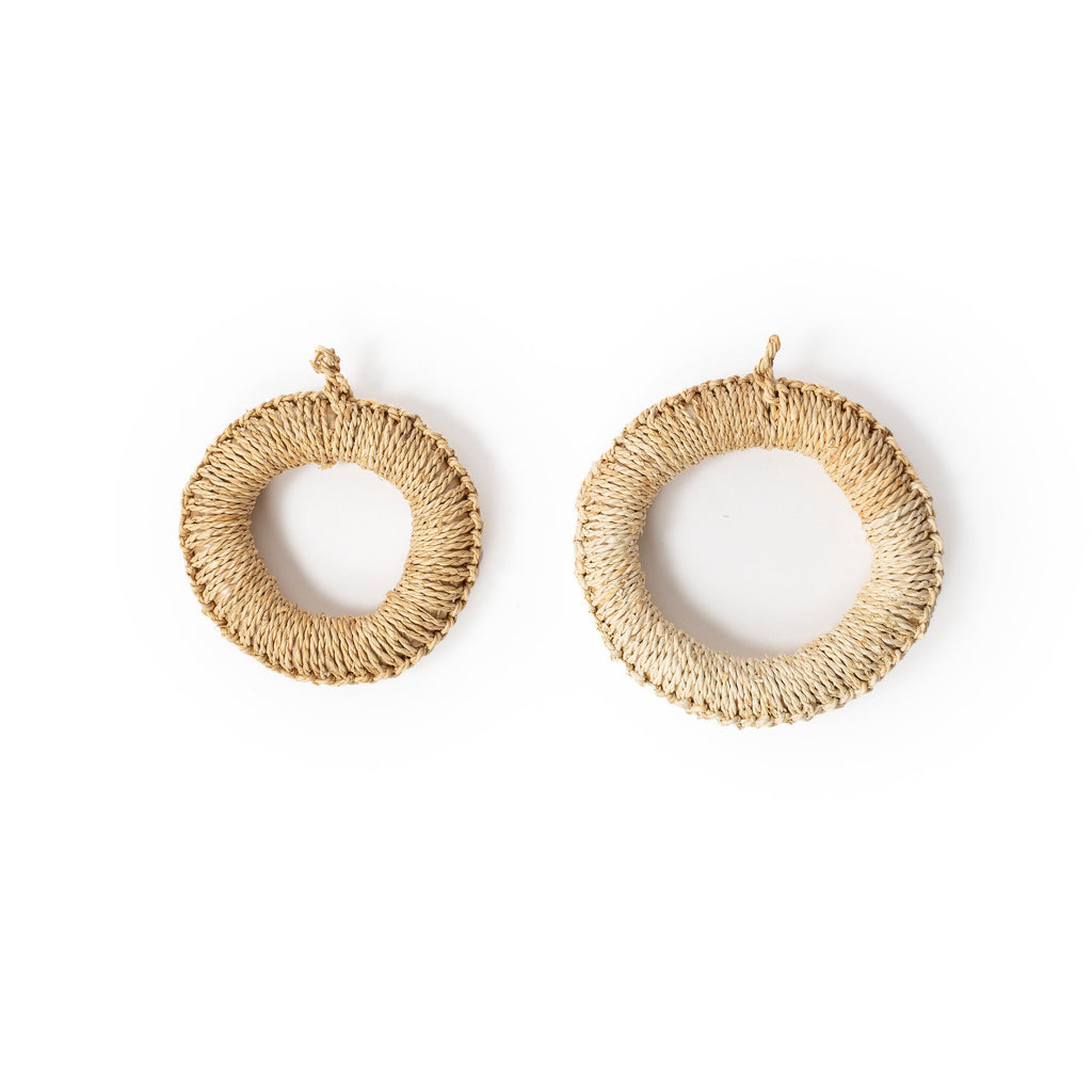 Small and Large woven rush grass trivets.