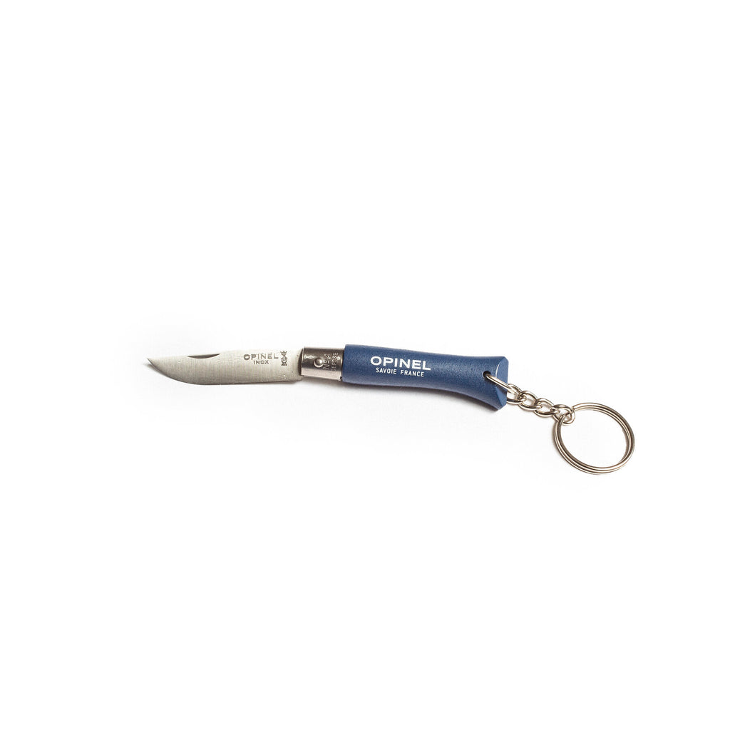 Opinel Mini Folding Knife Key Chain in Blue
