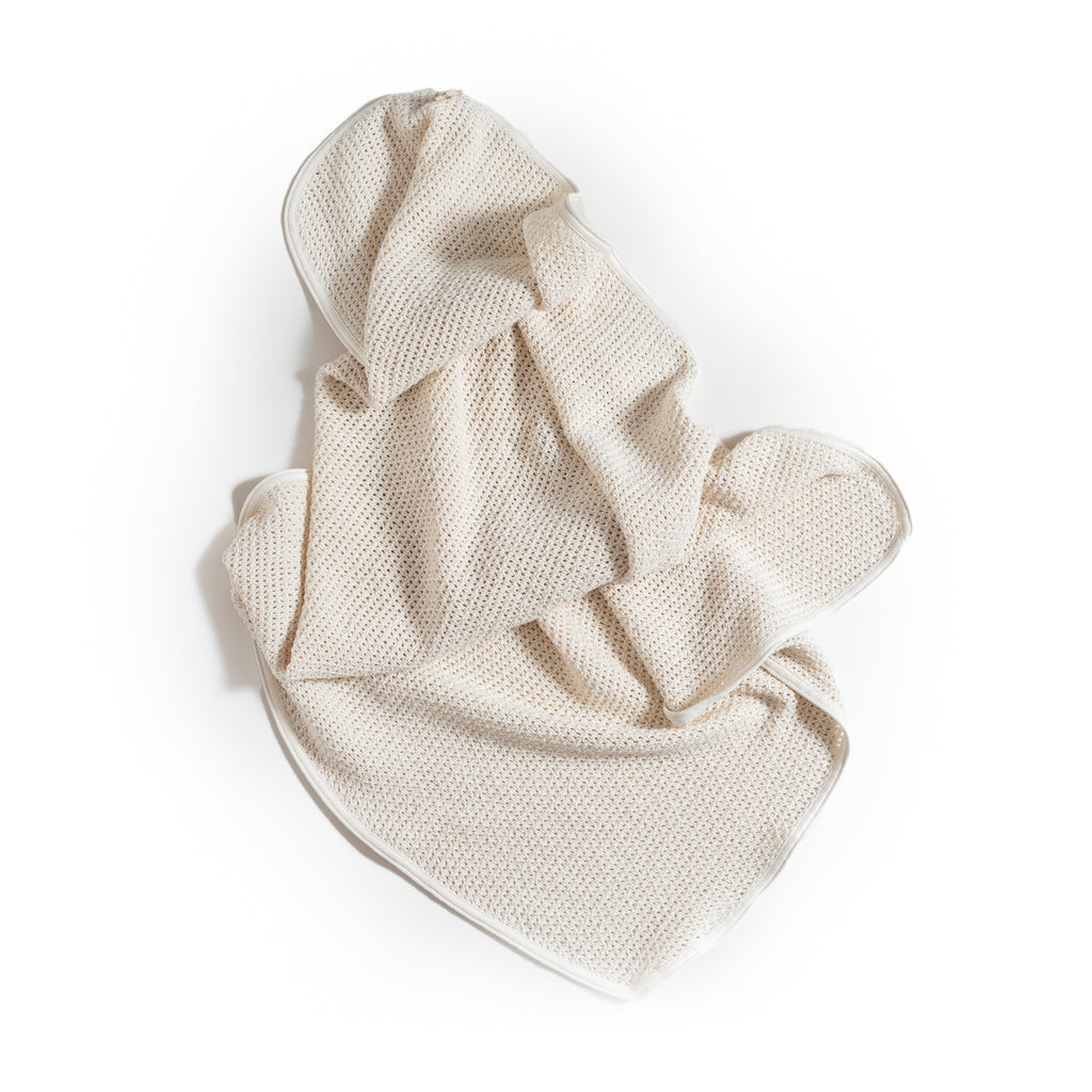 Fog Linen Baby Blanket unfolded