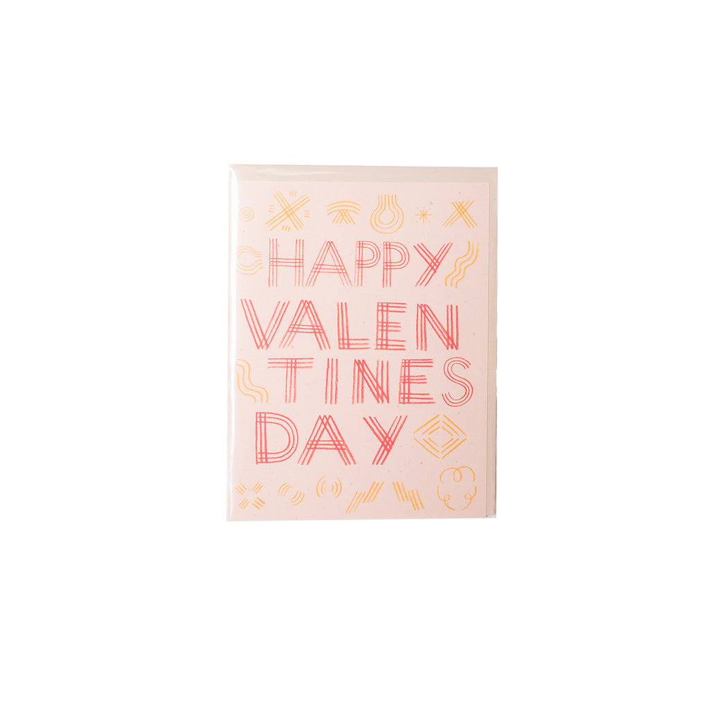 Happy Valentines Lines Card