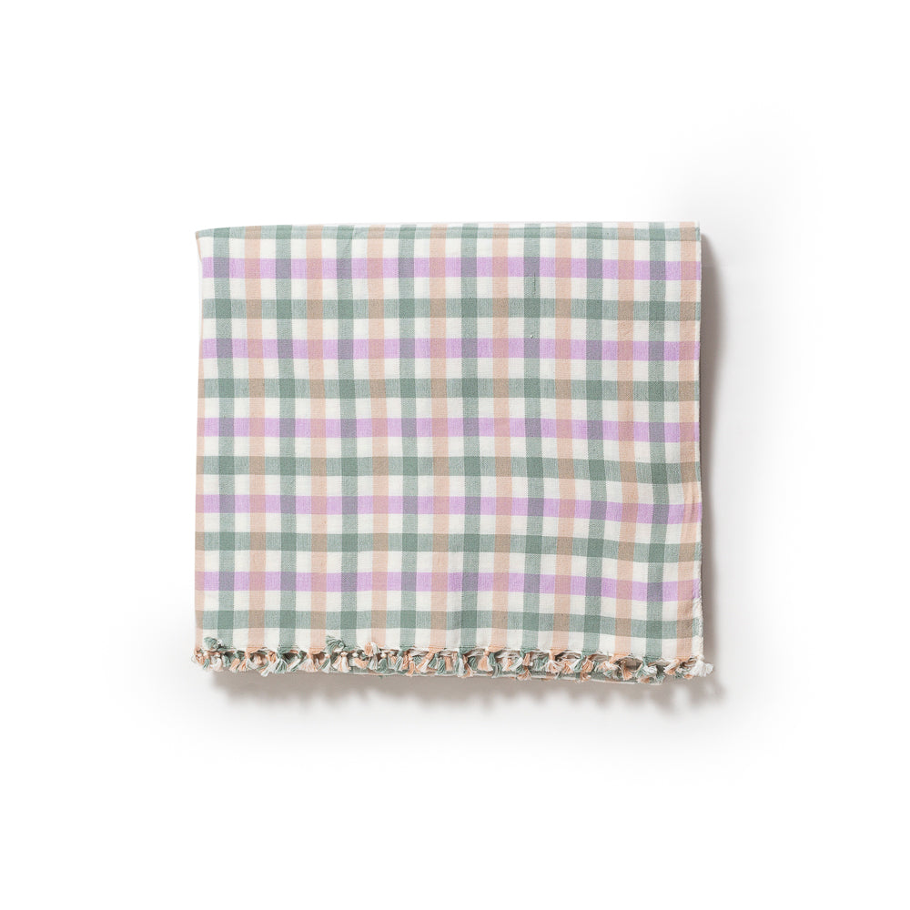 Heather Taylor Blossom Gingham Large Tablecloth