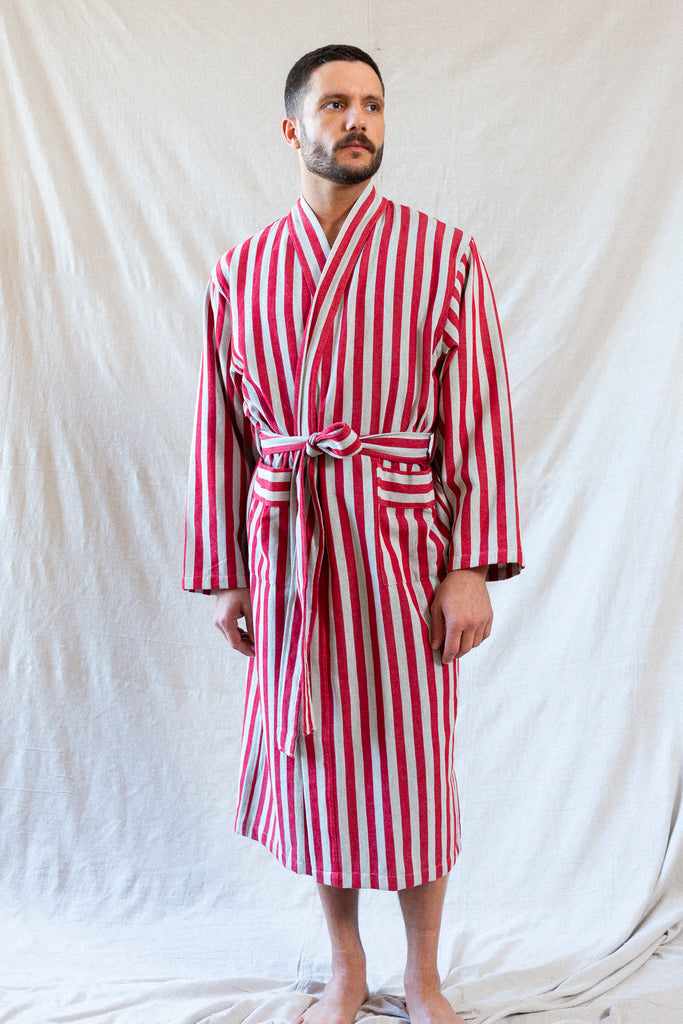 Ahura Mazda Striped Robe Front