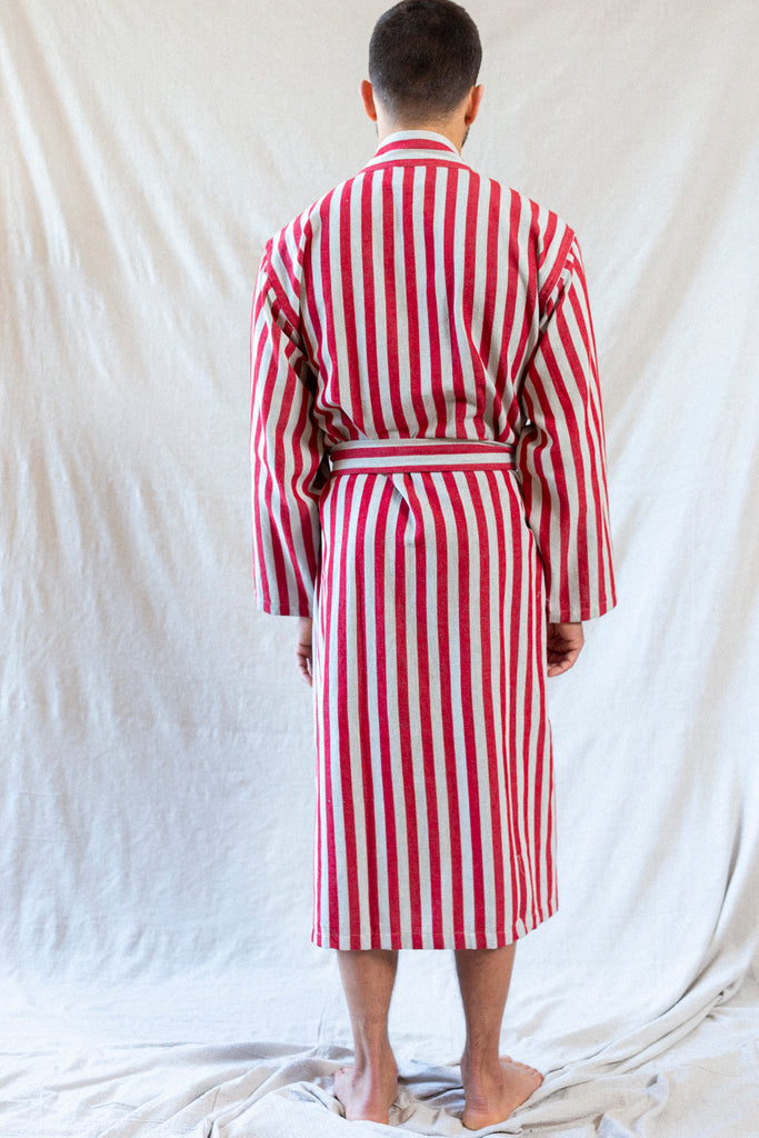 Ahura Mazda Striped Robe Back
