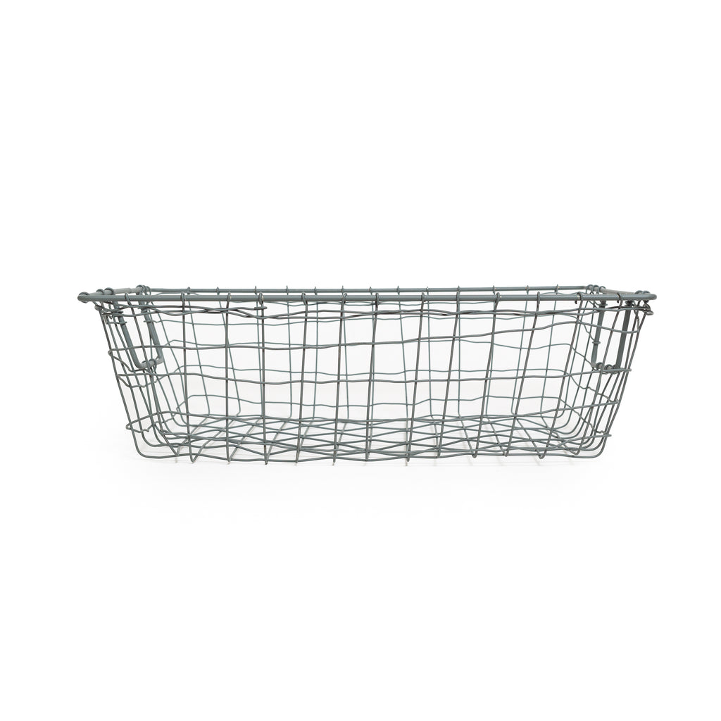 Shallow Wire Basket with Side Handles