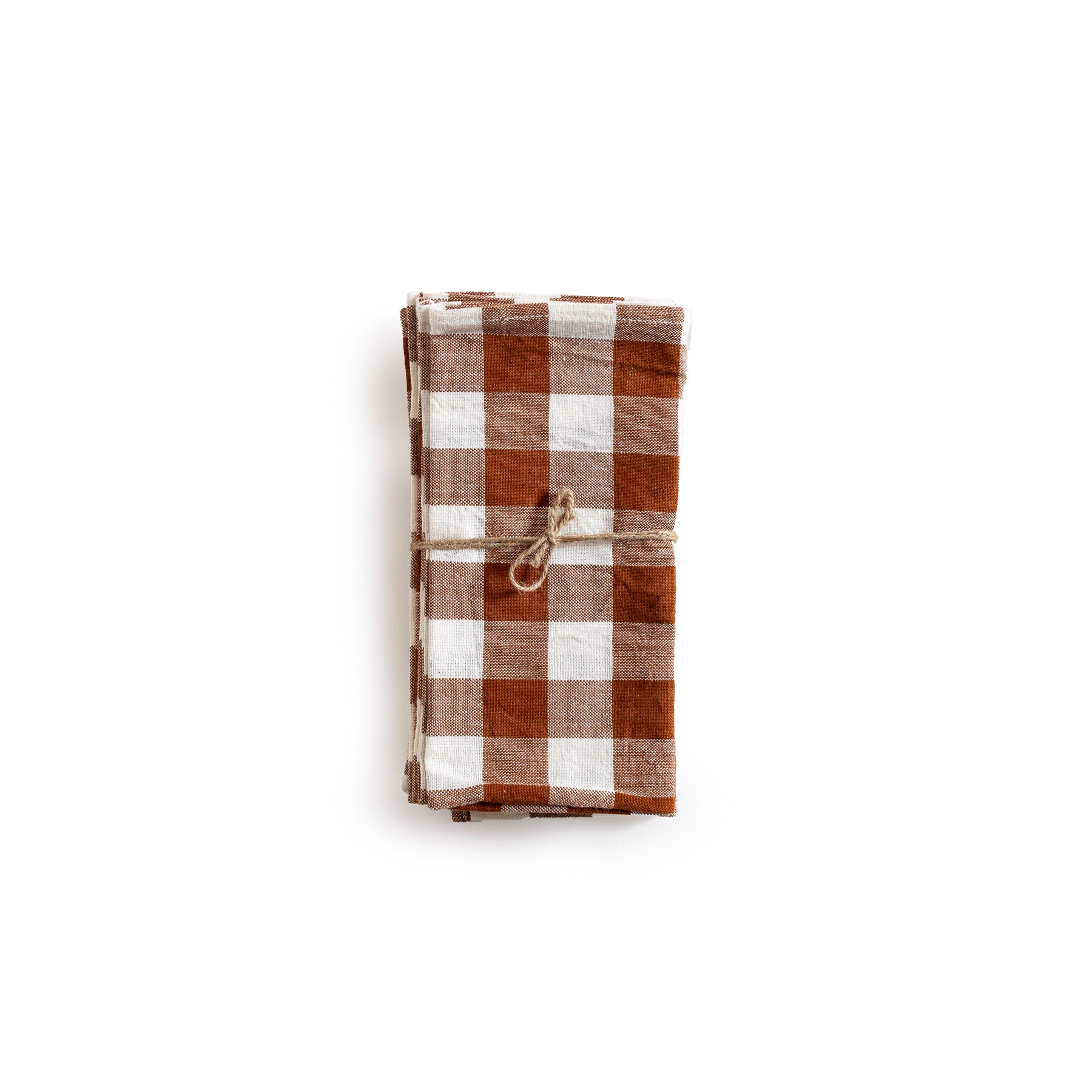 Heather Taylor Home Nutmeg Gingham Napkin Set