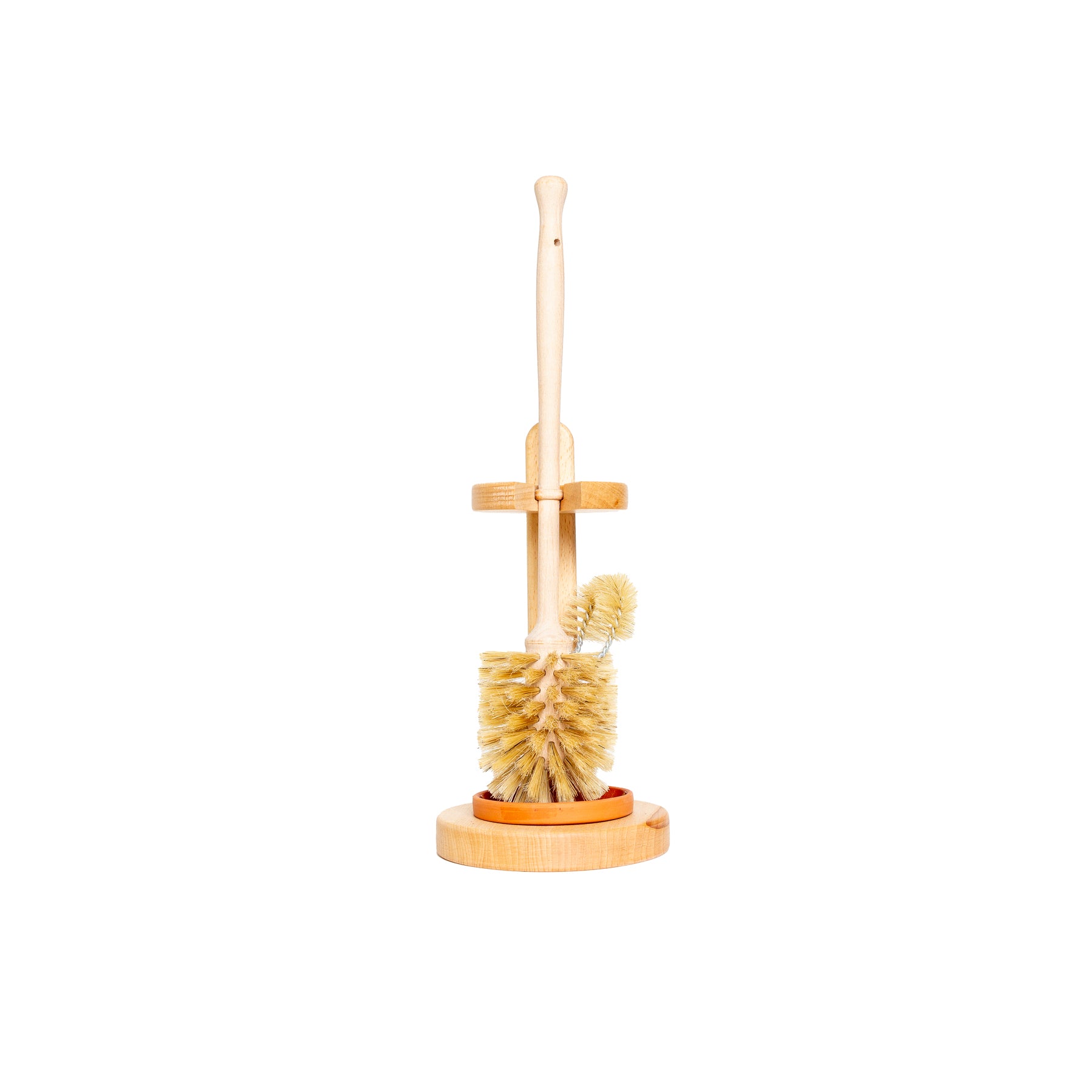 Toilet Brush with Terracotta Tray